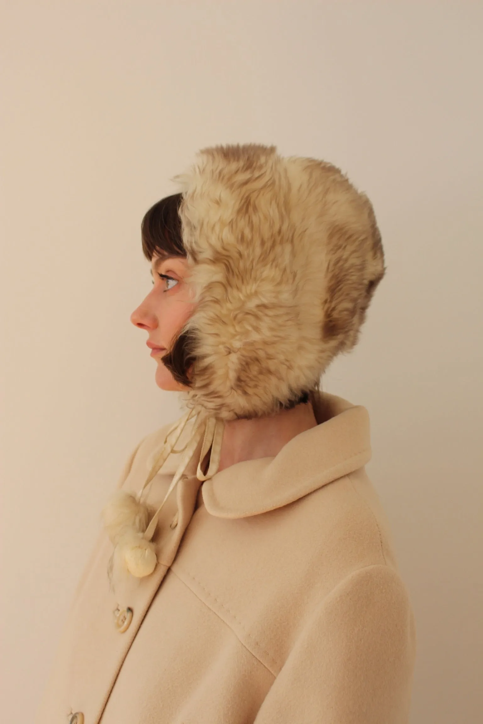 Vintage Faux Fur Trapper Hat sold by NA NIN product image thumbnail 3