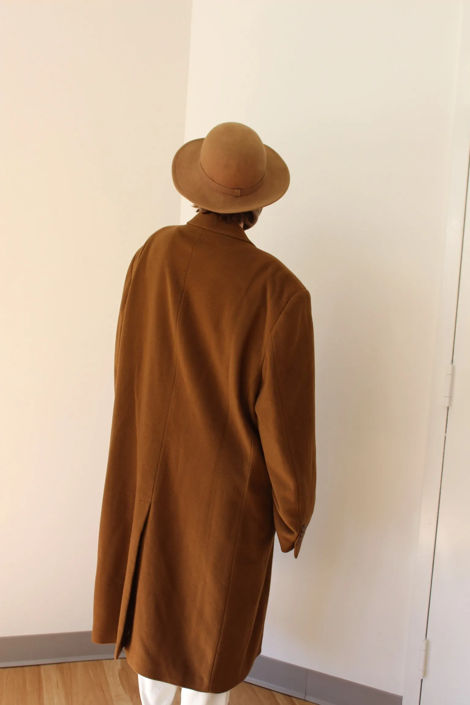 Vintage Mocha Felt Wool Tie Hat sold by NA NIN product image thumbnail 2