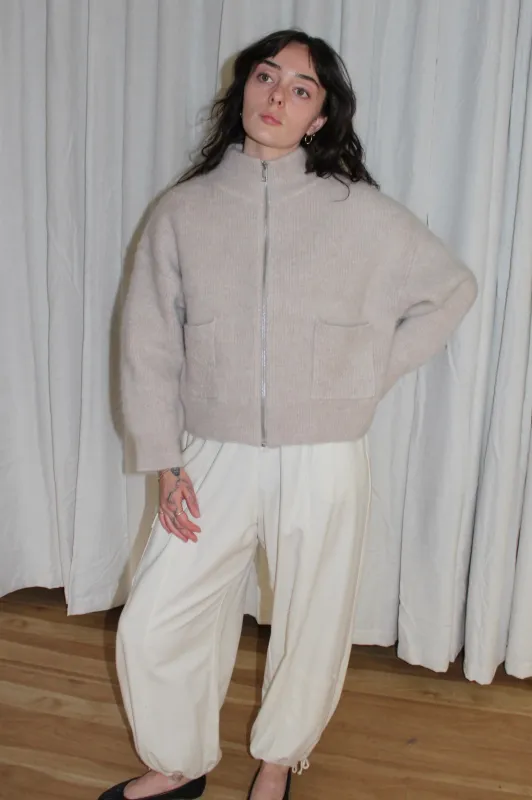 Alpaca Zip Front Jacket made by Le Bon Shoppe