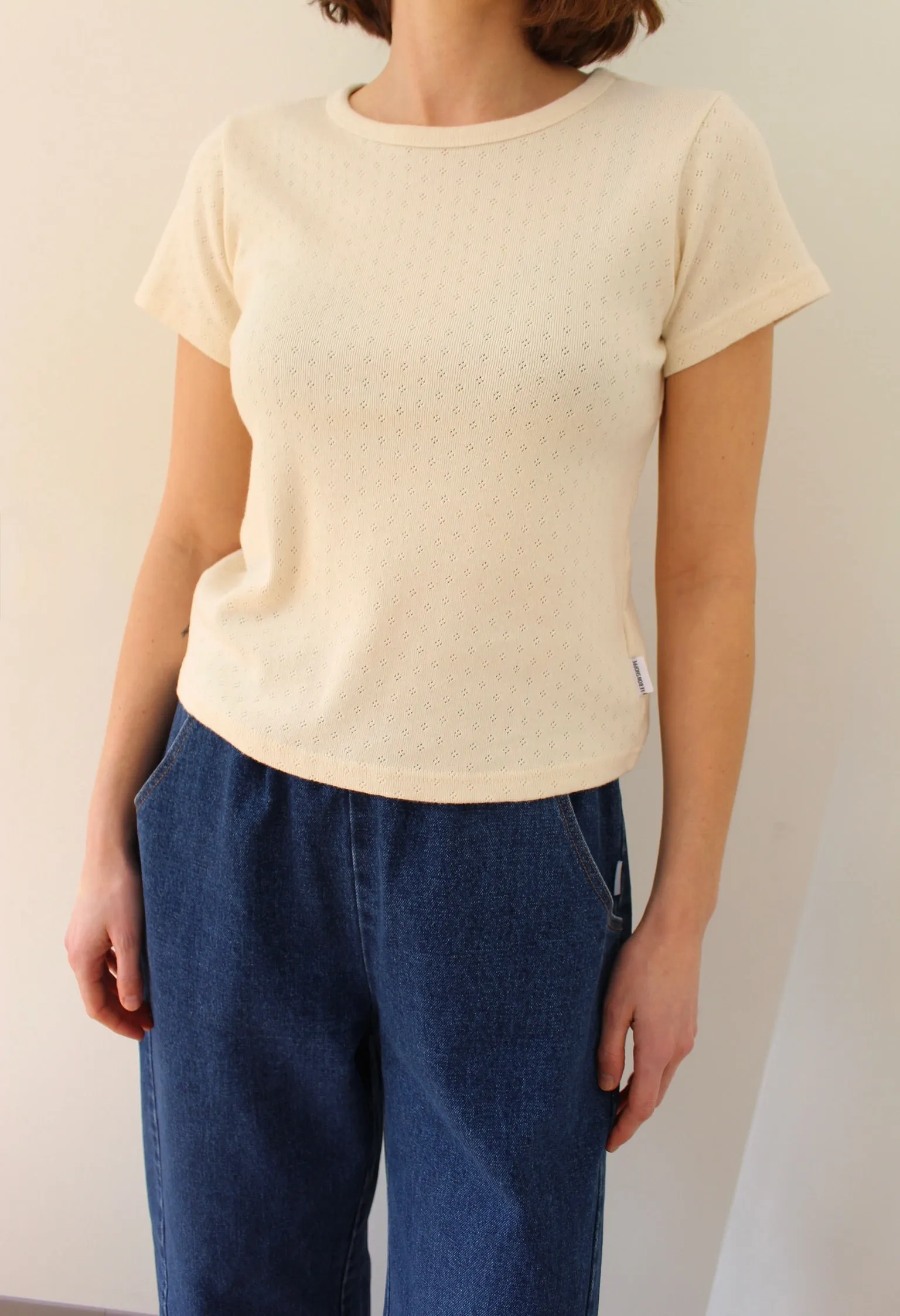 Pointelle Babe Tee sold by NA NIN product image thumbnail 5
