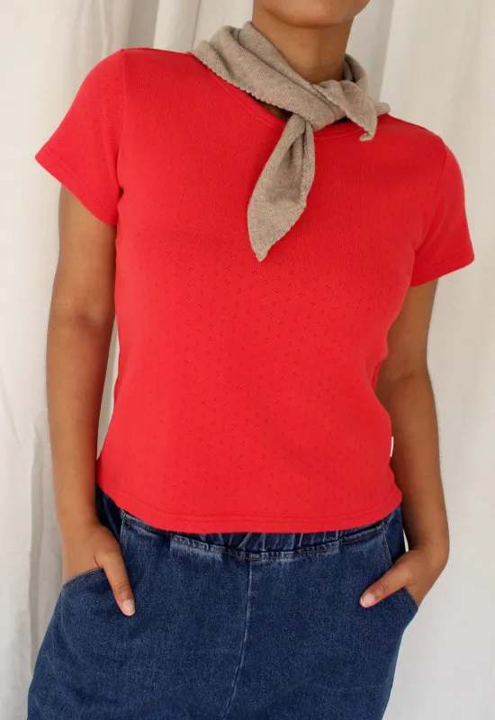 Pointelle Babe Tee made by Le Bon Shoppe