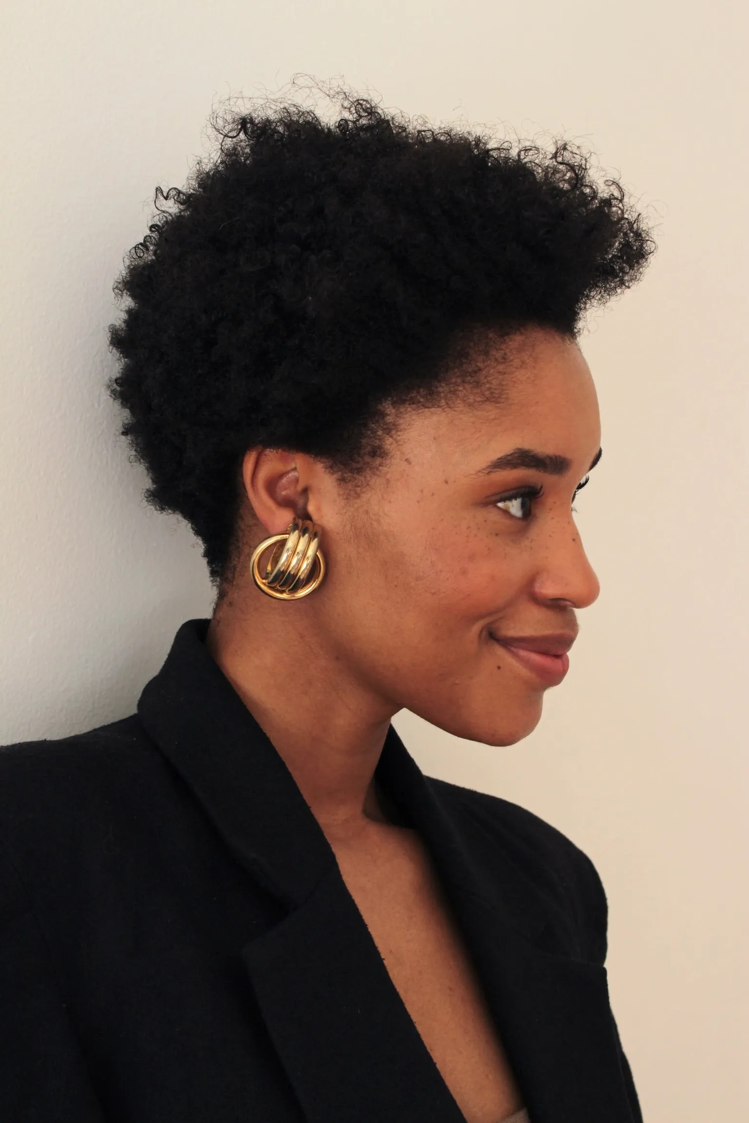 Statement Vintage Gold Coil Earrings sold by NA NIN product image thumbnail 2