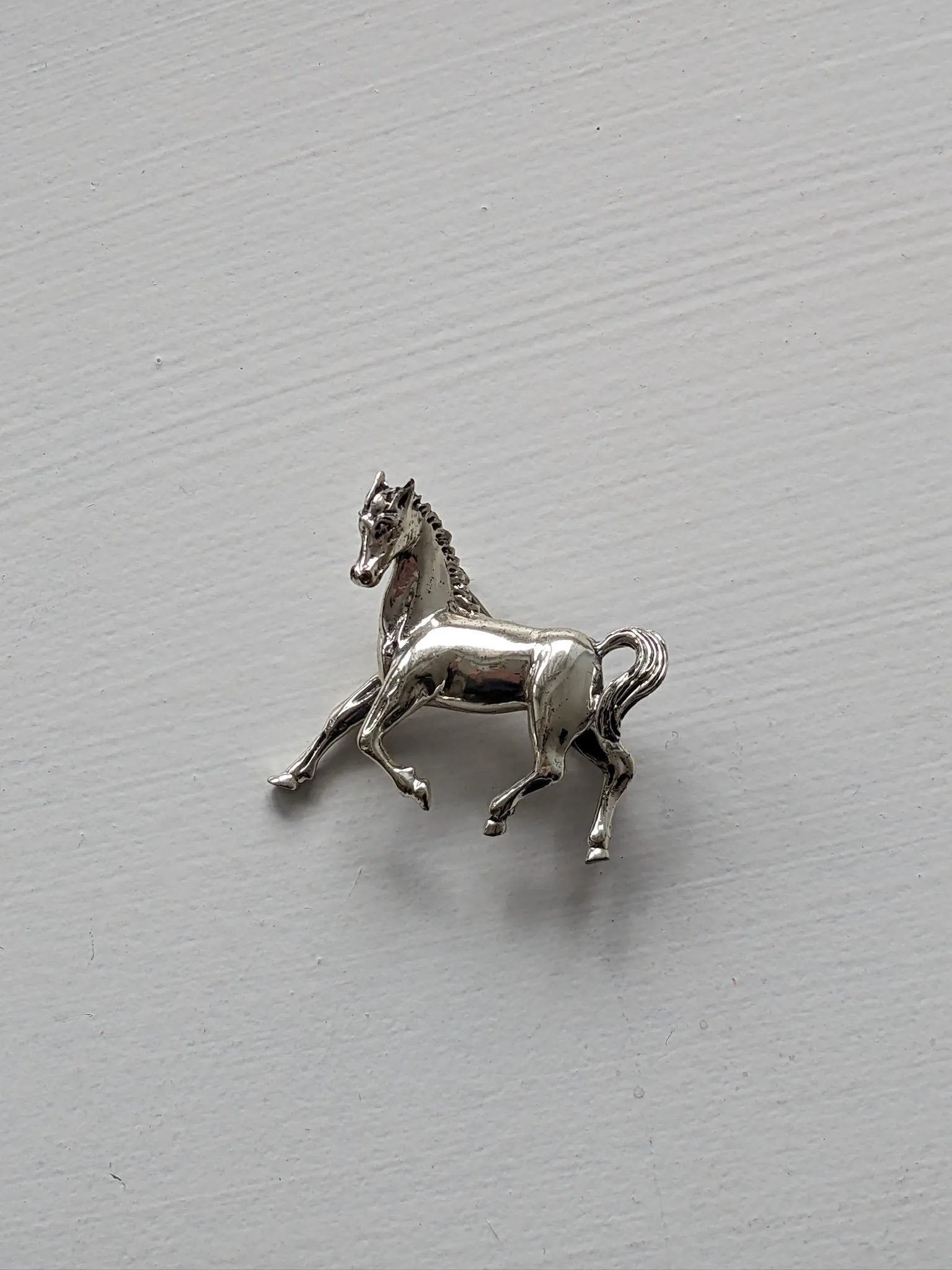 Incredible Vintage Sterling Silver Horse Brooch sold by NA NIN product image thumbnail 4