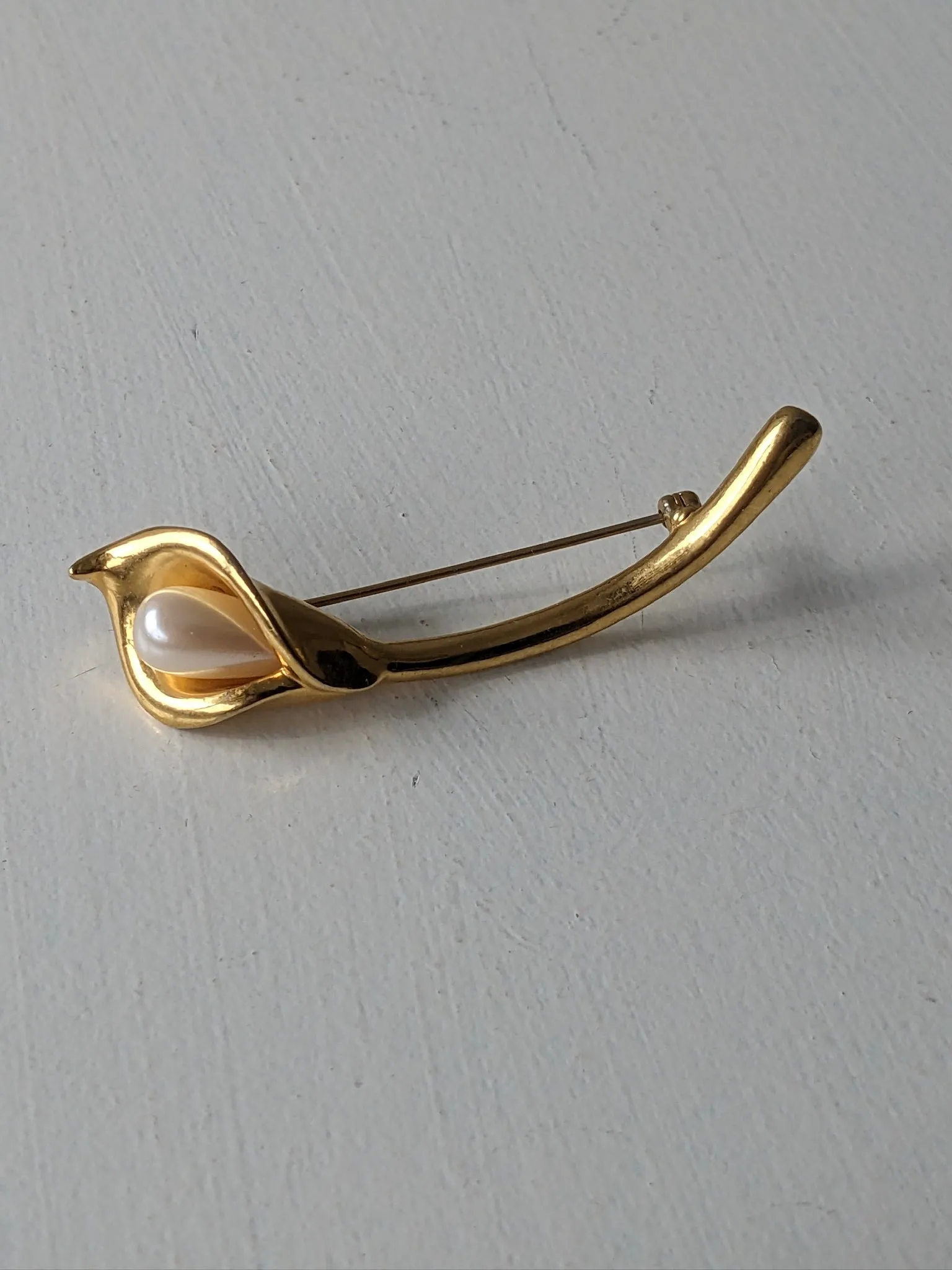 Lovely Vintage Calla Lily Brooch sold by NA NIN product image thumbnail 2