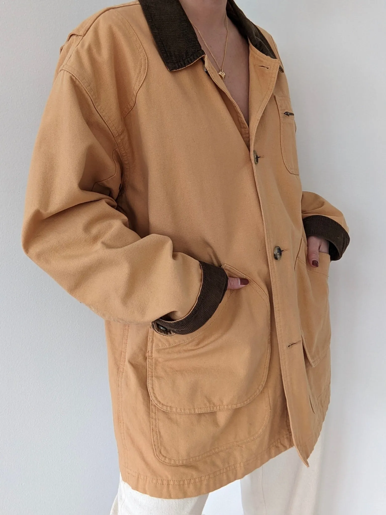 Vintage Honey Cotton Twill Chore Coat sold by NA NIN product image thumbnail 5