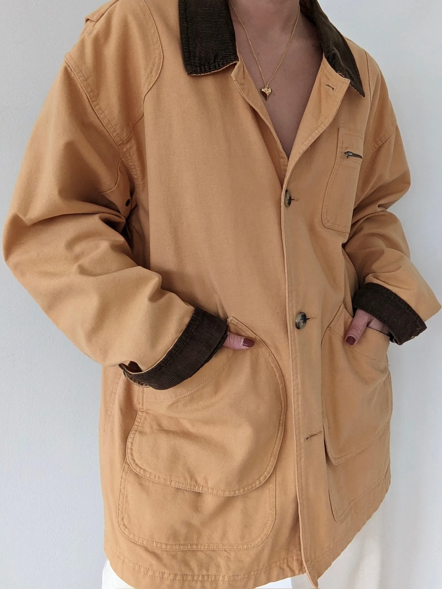 Vintage Honey Cotton Twill Chore Coat sold by NA NIN product image thumbnail 3