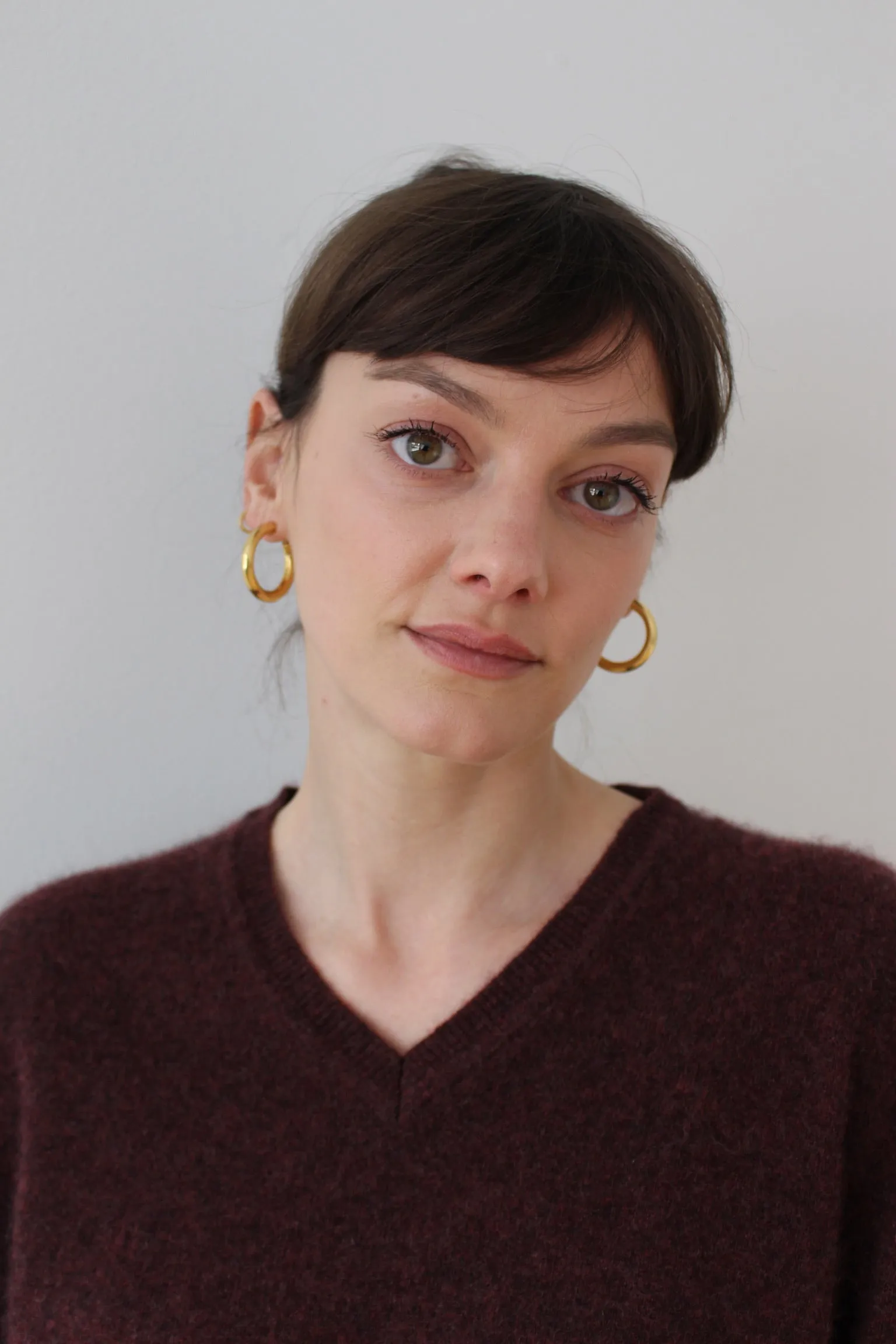 Vintage Gold Toned Hoop Earrings sold by NA NIN product image thumbnail 2