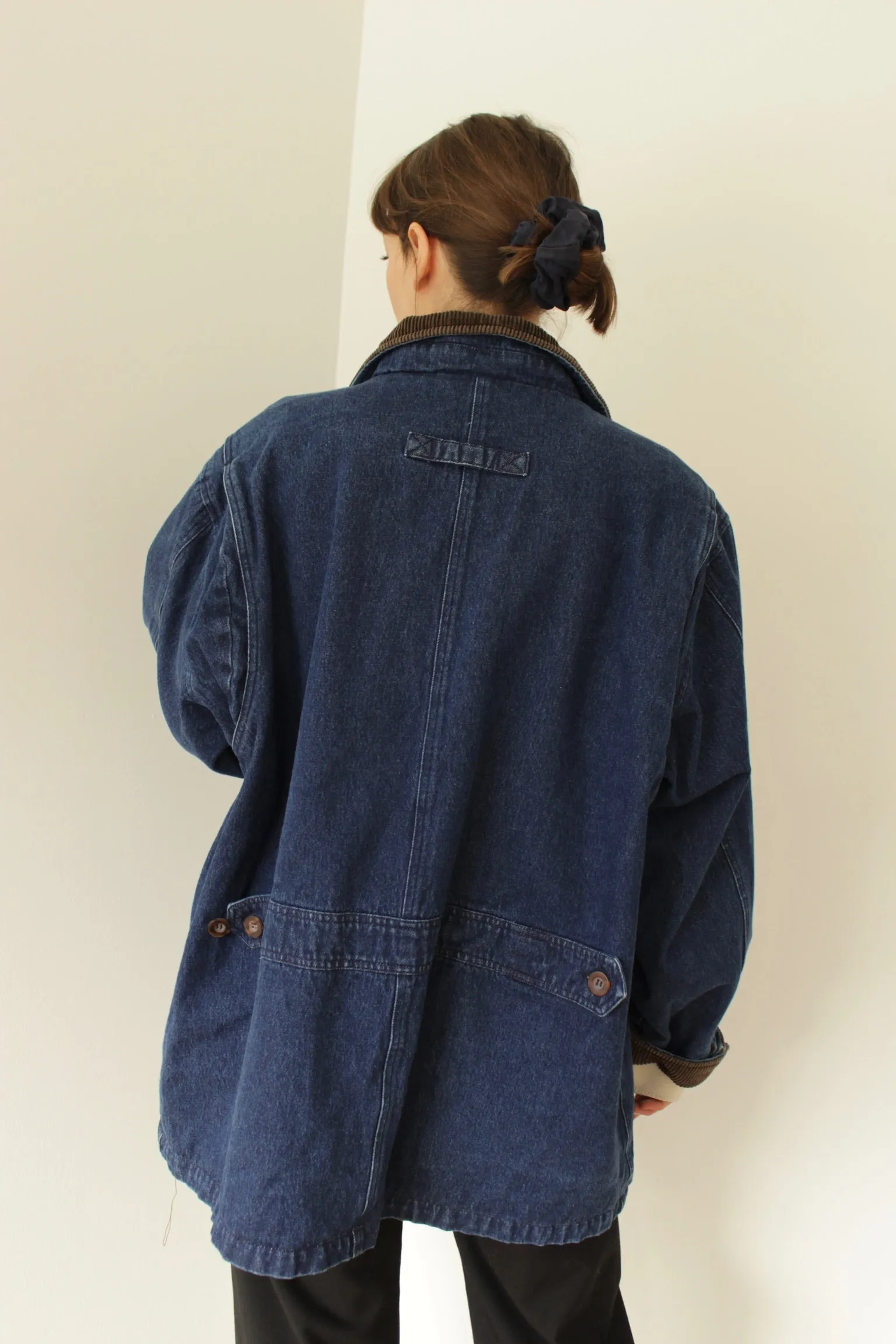 Vintage Dark Wash Denim Chore Coat sold by NA NIN product image thumbnail 3