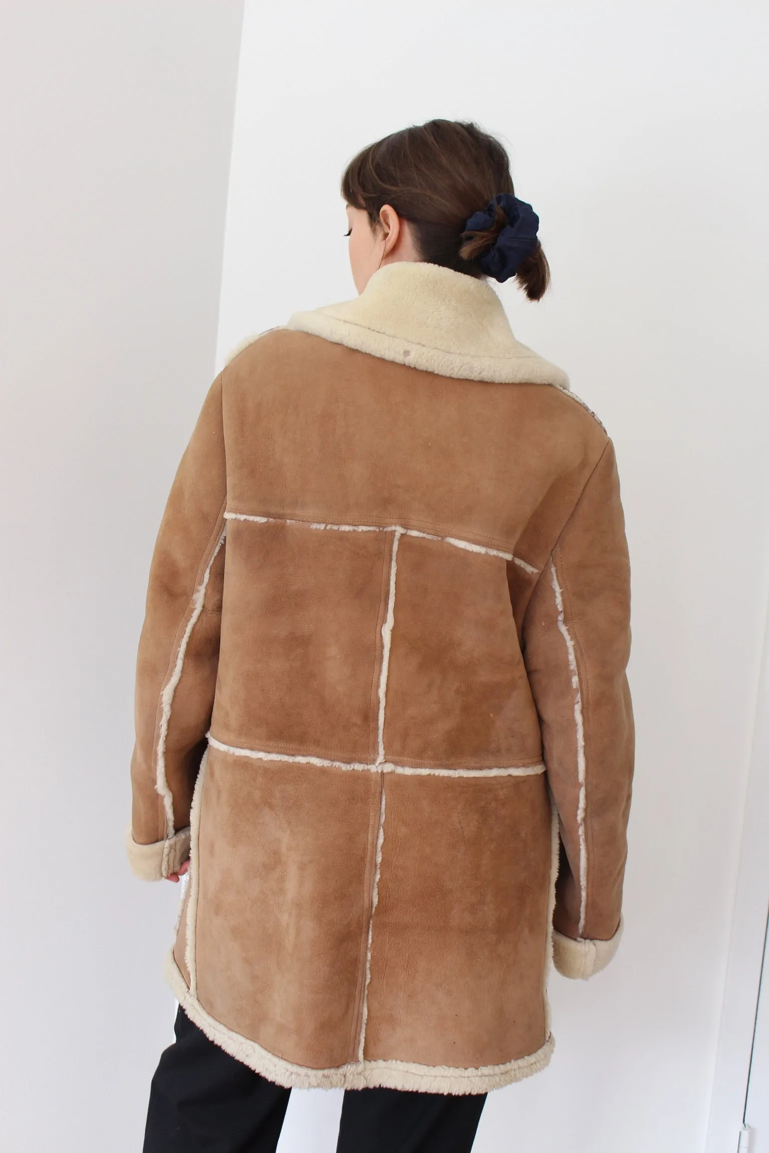 Incredible Vintage Shearling Suede Coat sold by NA NIN product image thumbnail 4