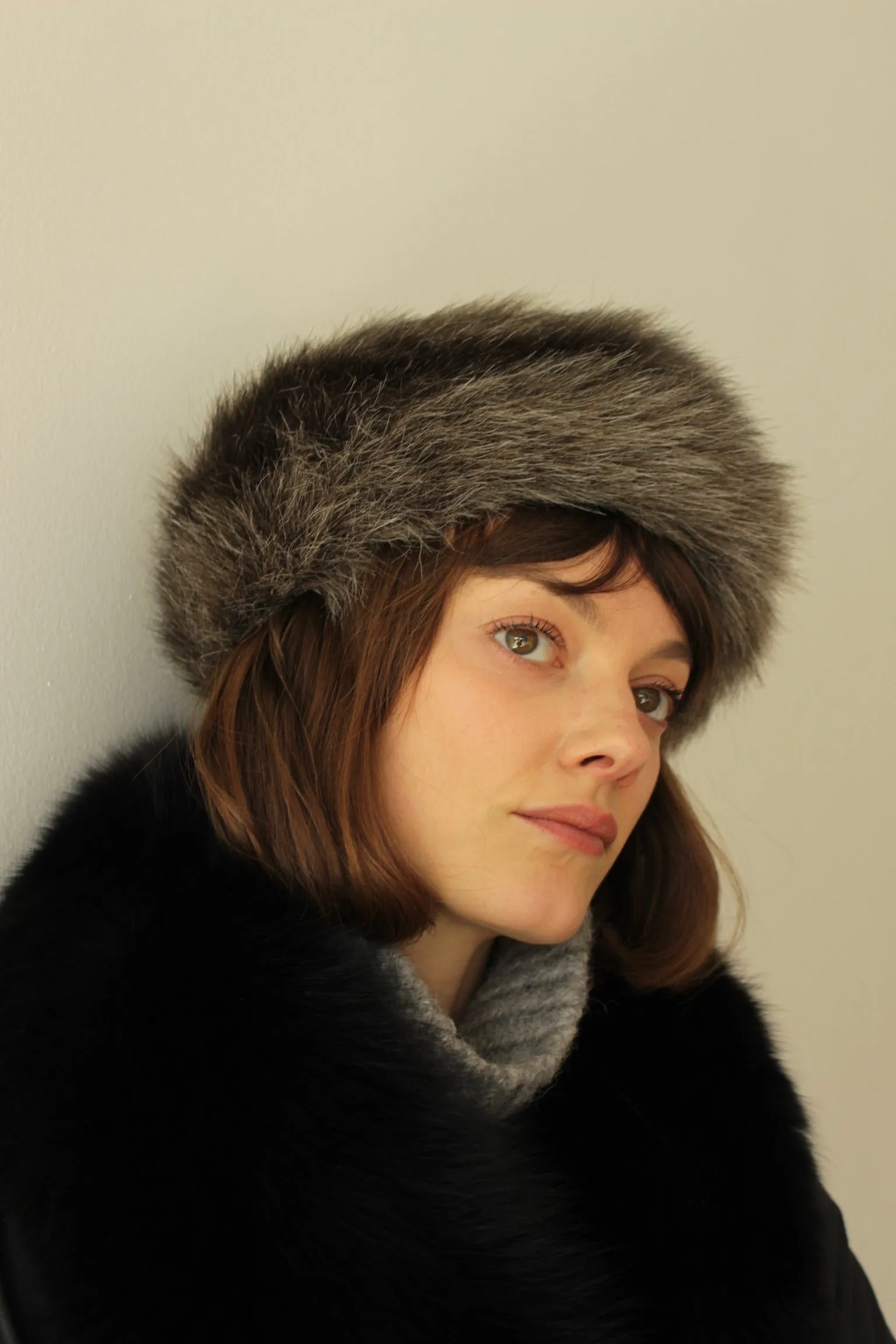Vintage Smoke Faux Fur Hat sold by NA NIN product image thumbnail 4