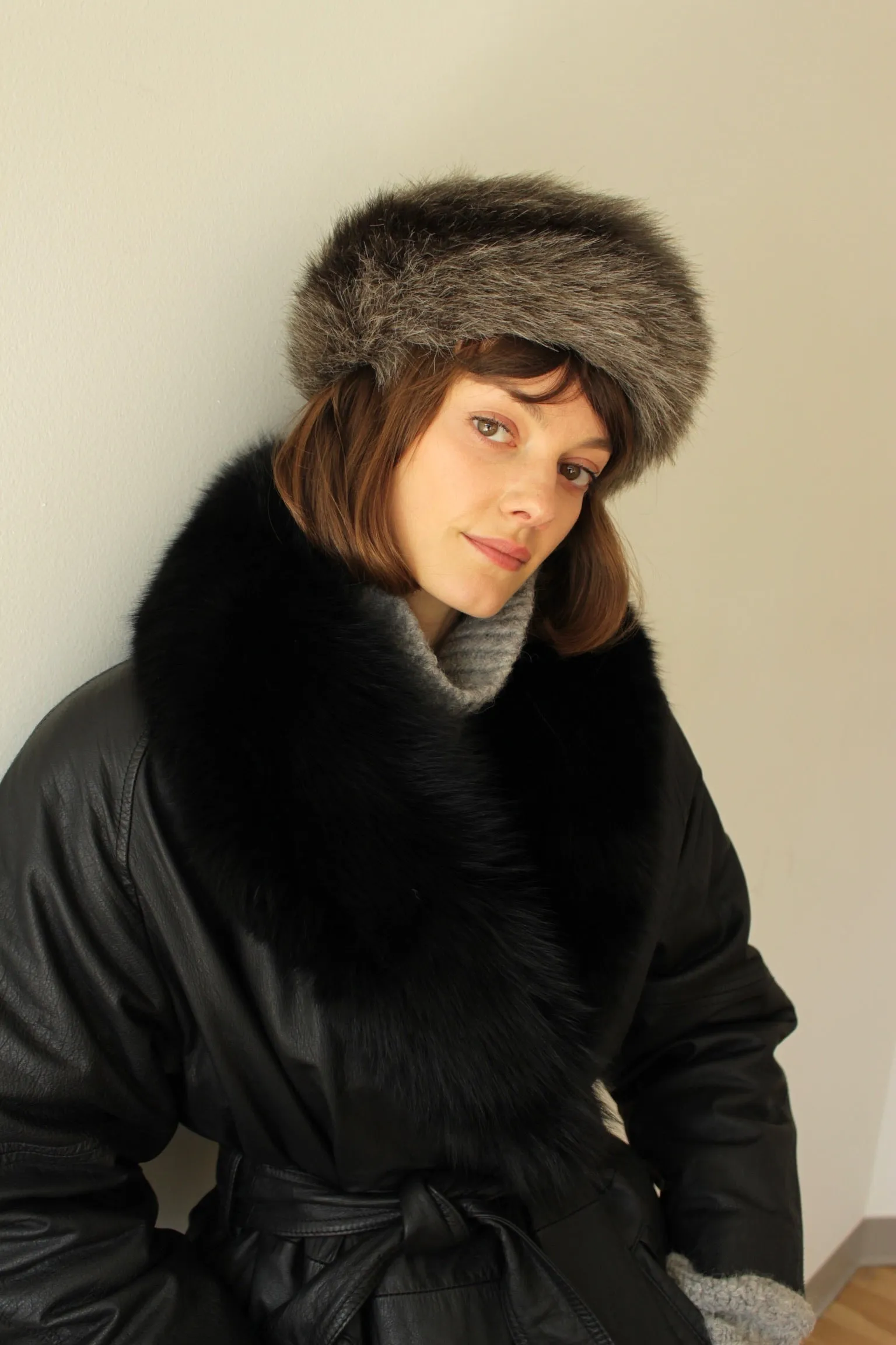 Vintage Smoke Faux Fur Hat sold by NA NIN product image thumbnail 2