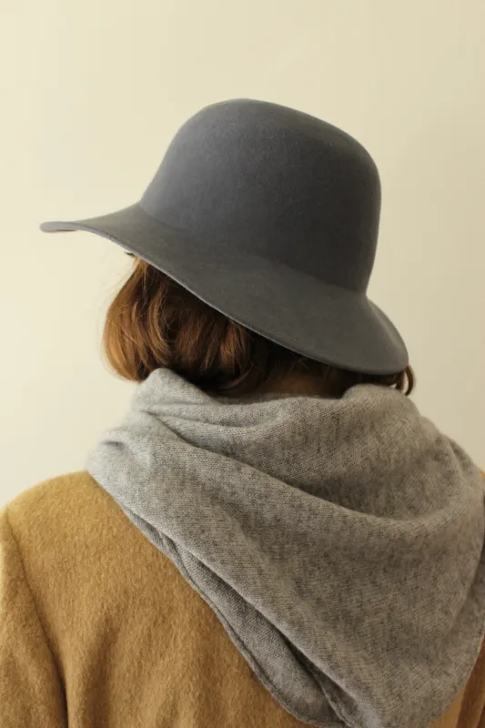 Vintage Stone Blue Felted Wool Hat sold by NA NIN