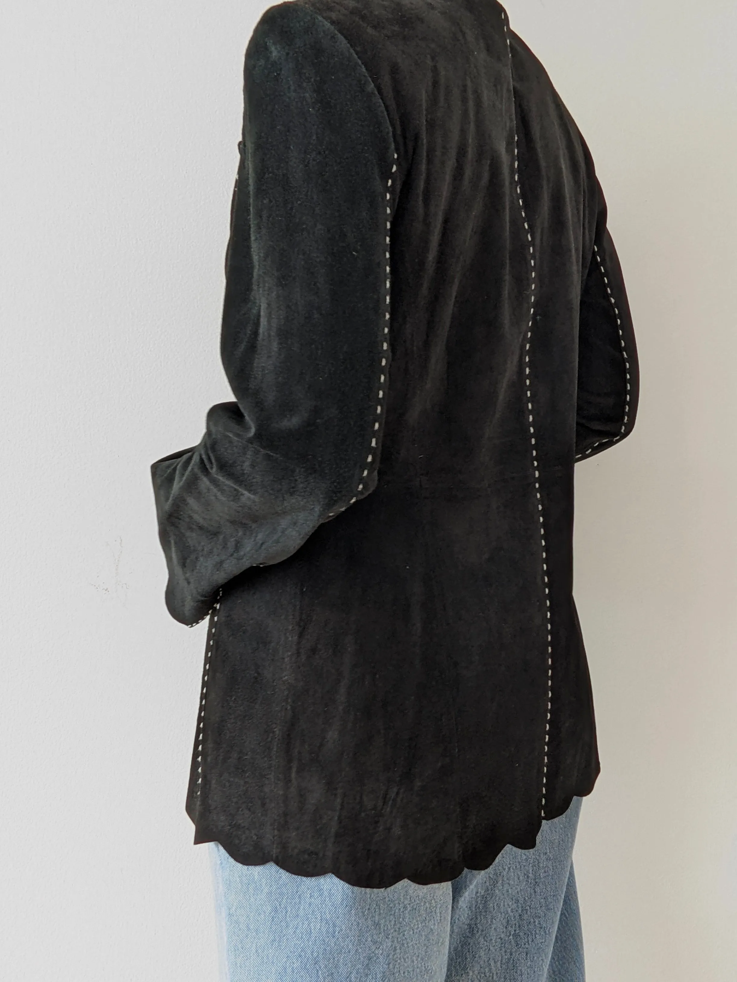 Rare Vintage Stitched Caviar Suede Jacket sold by NA NIN product image thumbnail 5