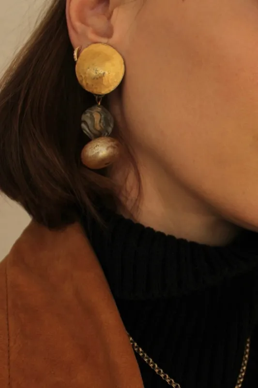 Beautiful Vintage Drop Earrings made by NA NIN
