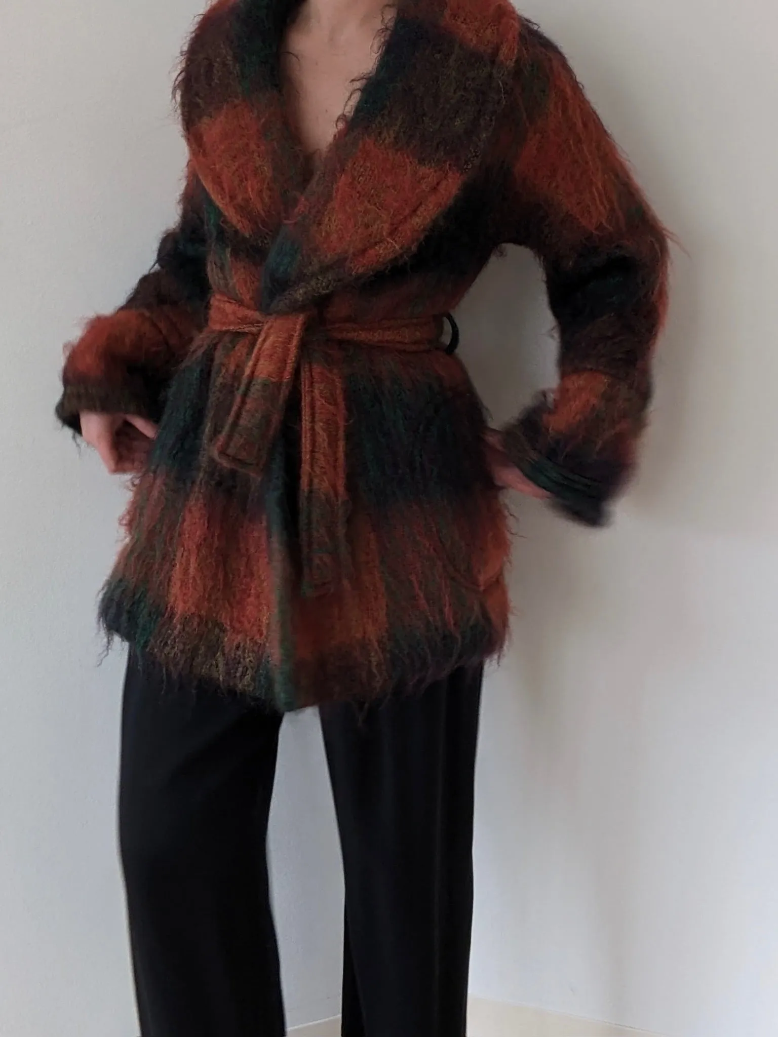 Amazing Vintage Belted Mohair Robe Coat sold by NA NIN product image thumbnail 2