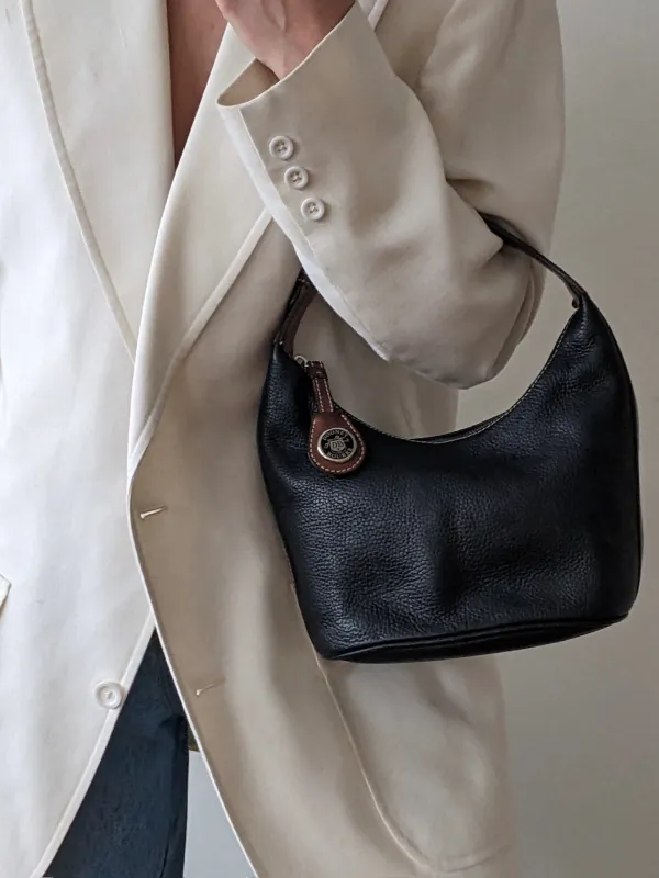 Vintage Dooney & Bourke Pebbled Leather Shoulder Bag made by NA NIN