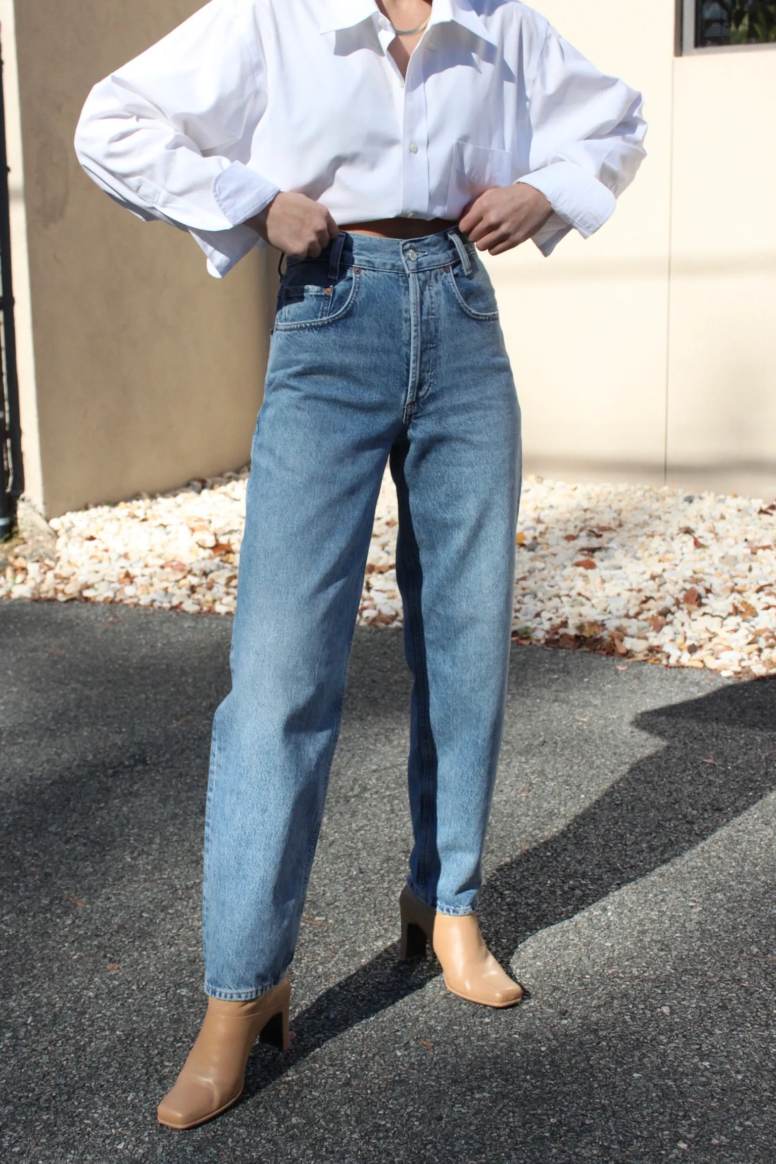 Tapered Baggy High Rise sold by NA NIN