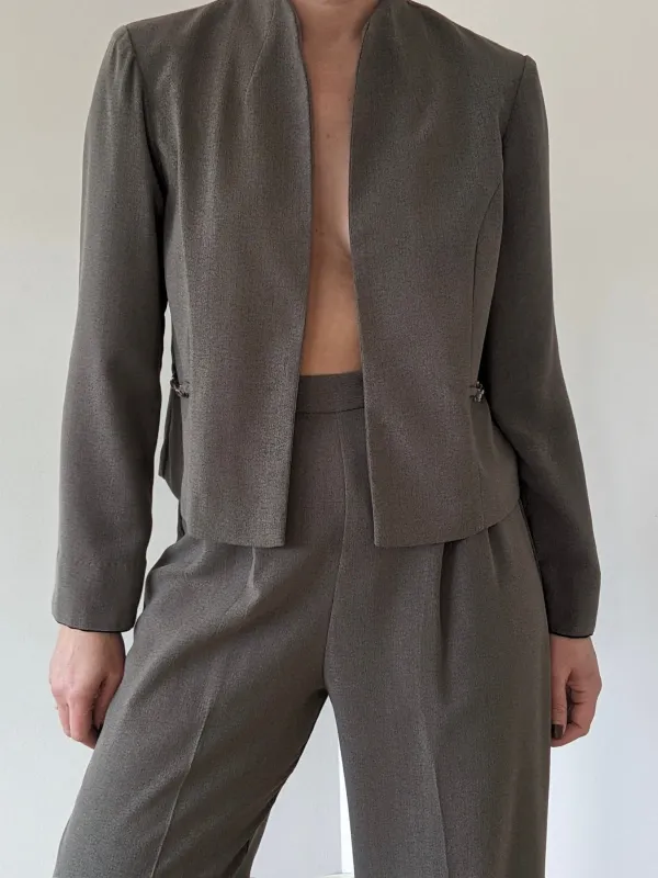 90s Vintage Pleated Pantsuit made by Vintage