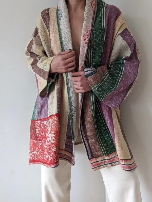 Rare Favorite Vintage Patched Quilt Jacket made by Vintage