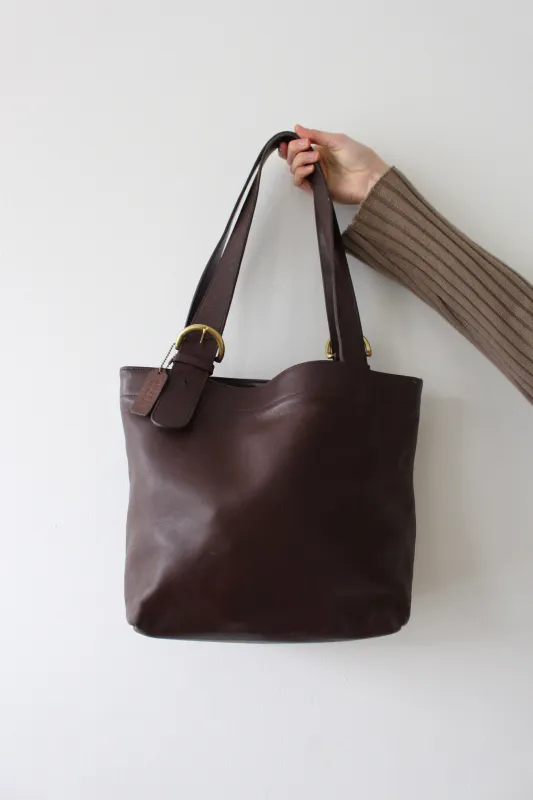 Favorite Vintage Coach Mahogany Leather Tote Bag made by NA NIN