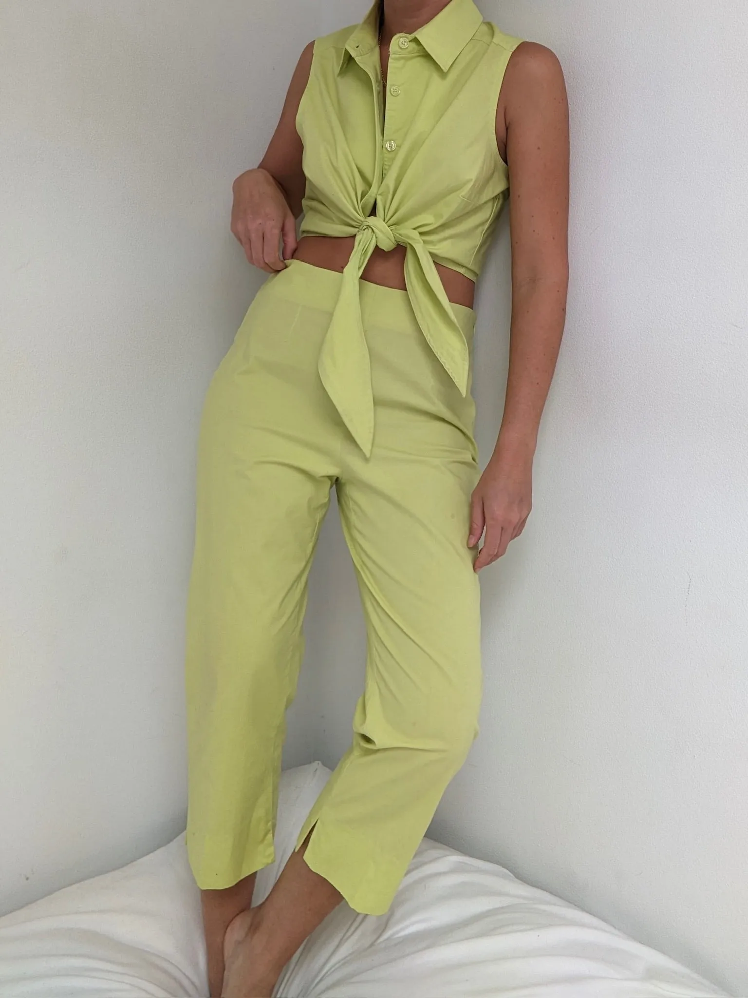 Favorite 90s Lemon-Lime Capri Set sold by NA NIN