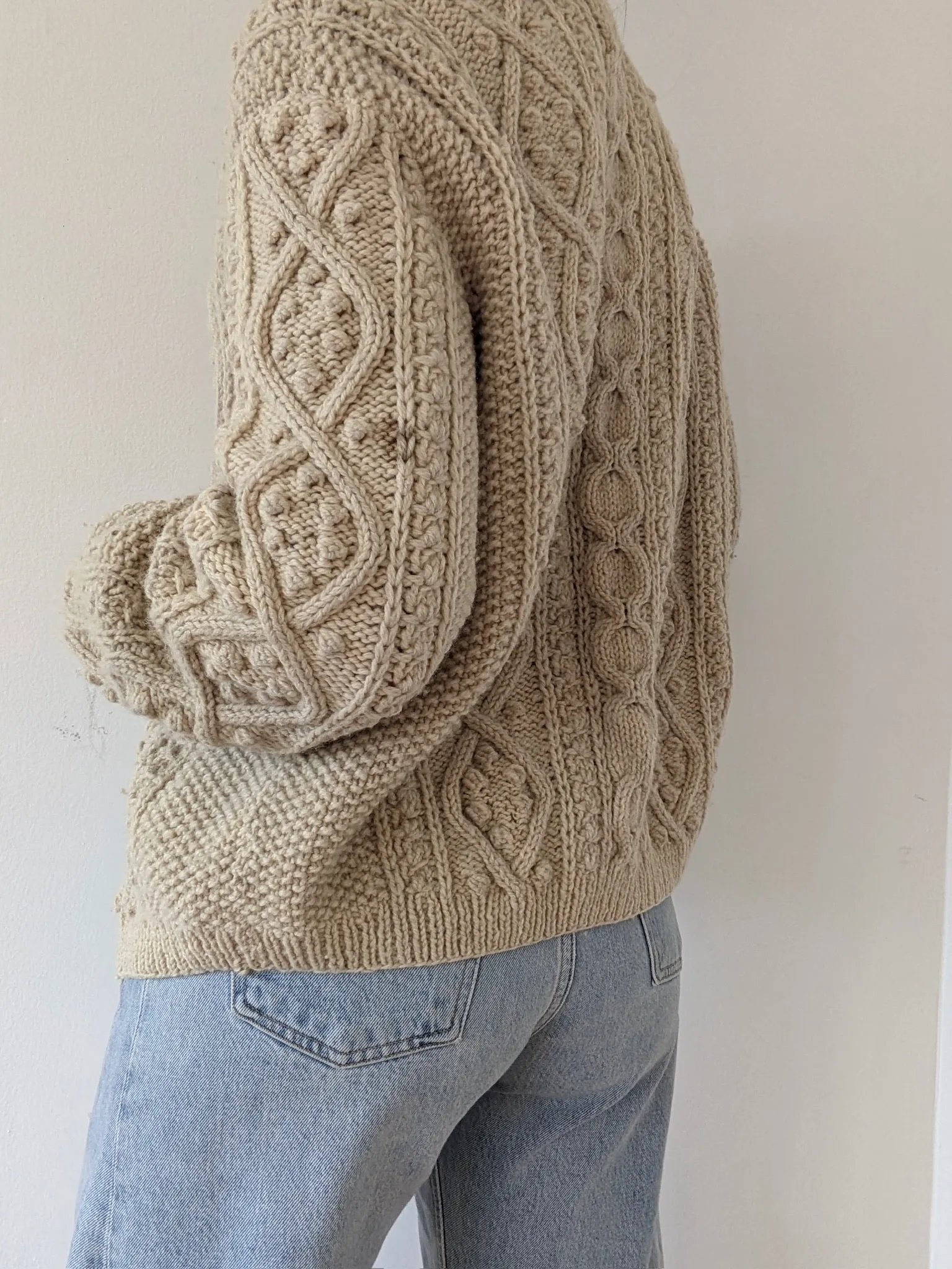 Beautiful Vintage Oat Wool Cardigan sold by NA NIN product image thumbnail 2
