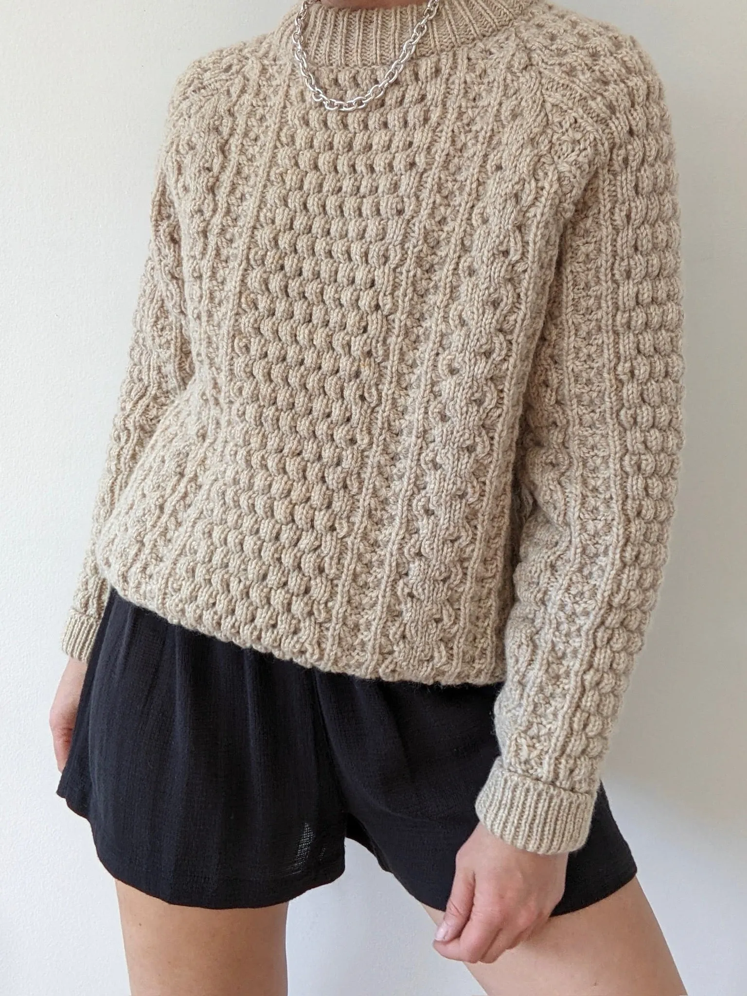 Vintage Pale Oat Wool FIsherman Sweater sold by NA NIN product image thumbnail 3