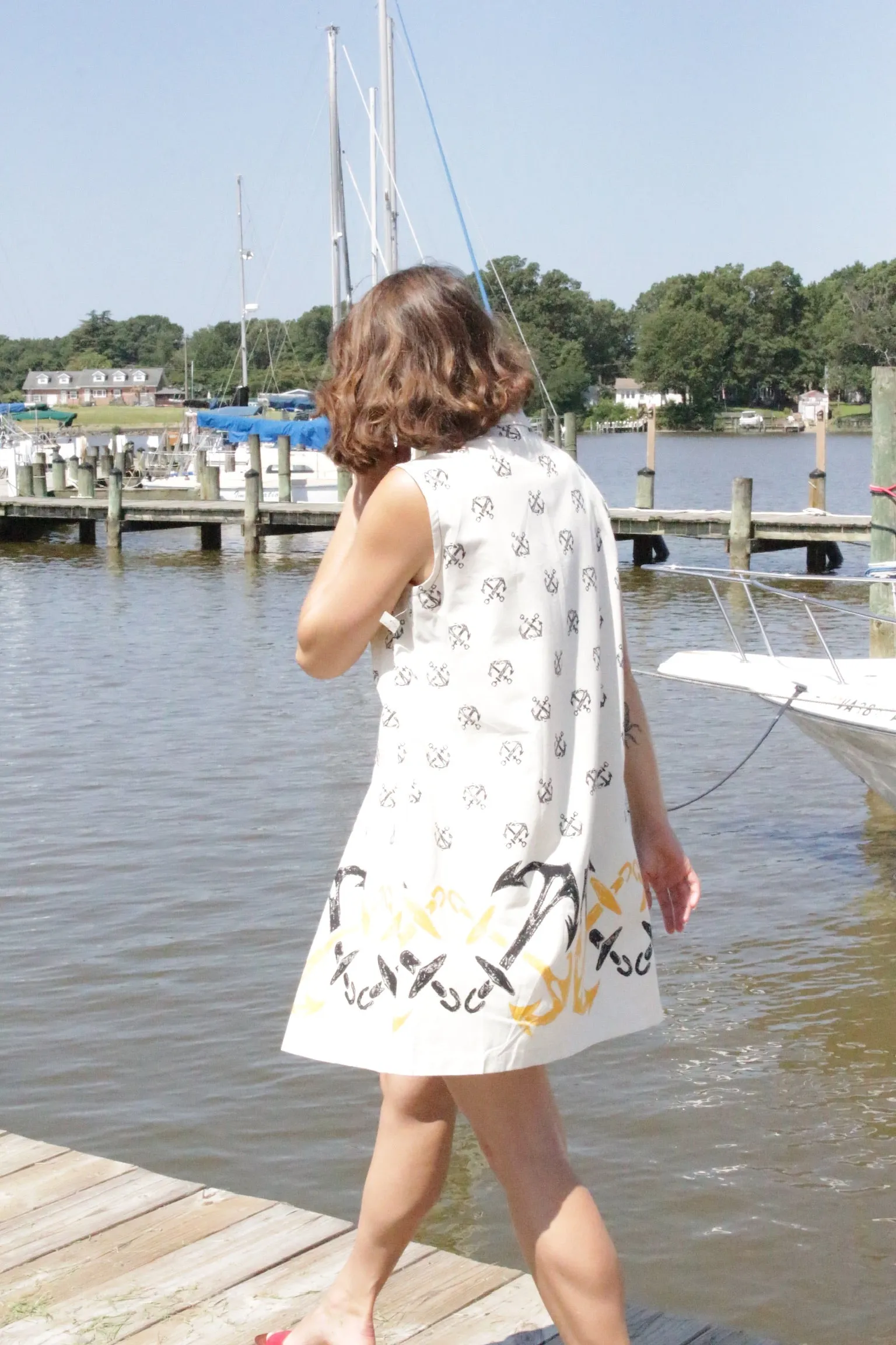 Amazing Vintage Anchor Duster & Short Set sold by NA NIN product image thumbnail 4