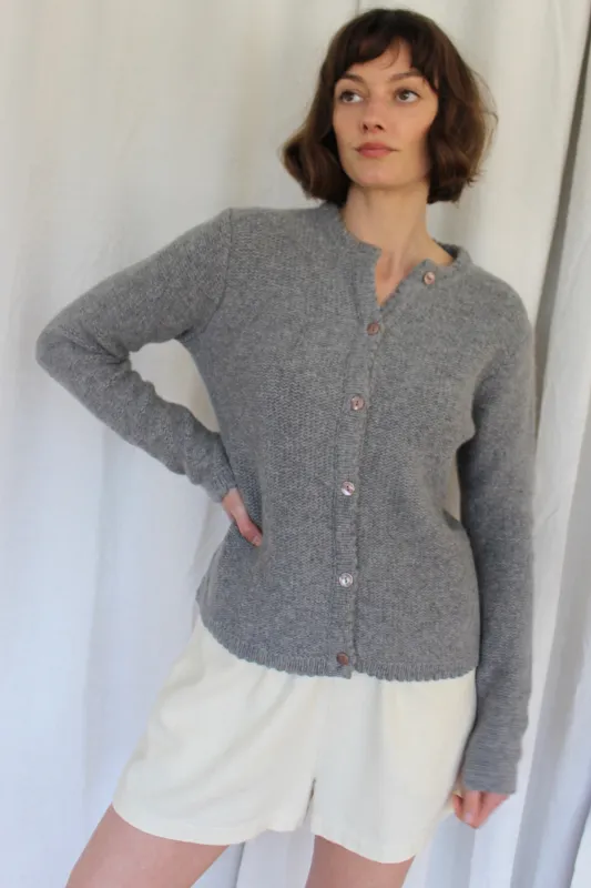 Vintage Storm Lambswool & Angora Cardigan made by Vintage