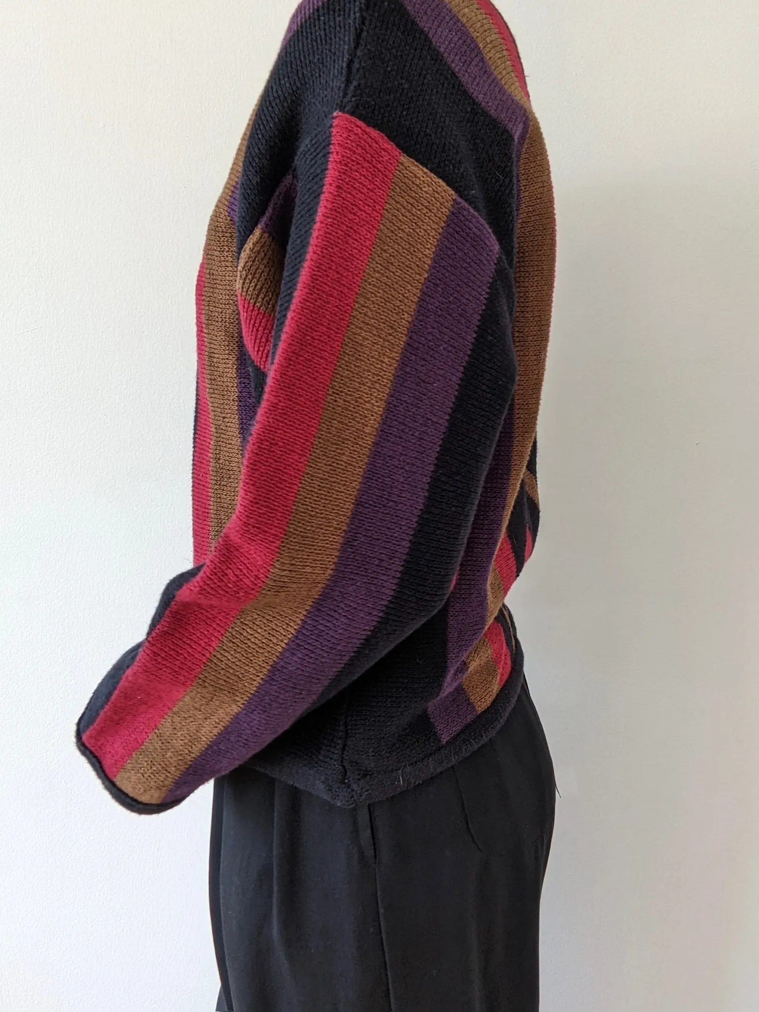 Vintage Geometric Knitted Linen Sweater sold by NA NIN product image thumbnail 3