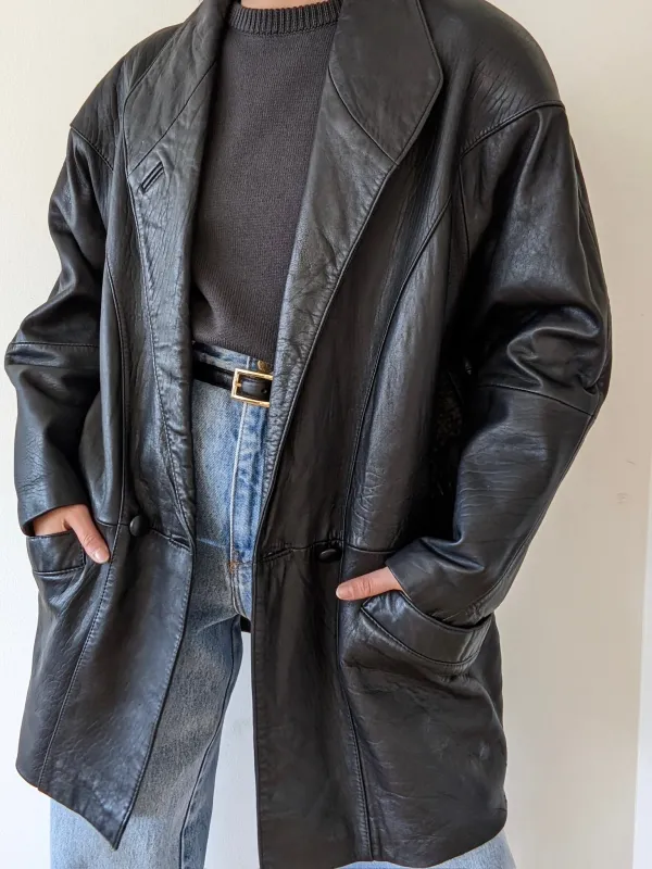 Vintage Caviar Leather Jacket made by Vintage