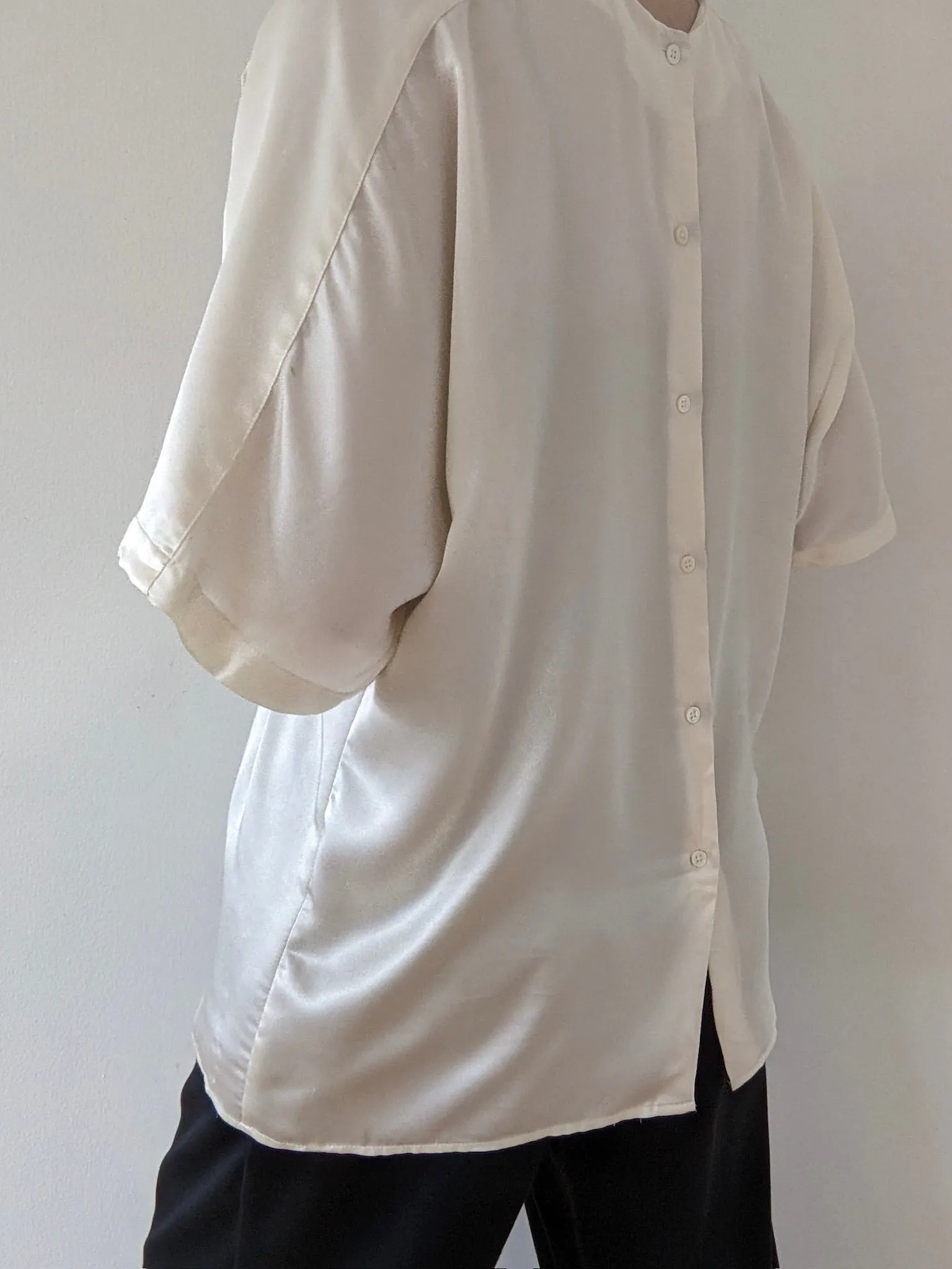 Vintage Pearl Satin Dolman Top sold by NA NIN product image thumbnail 2