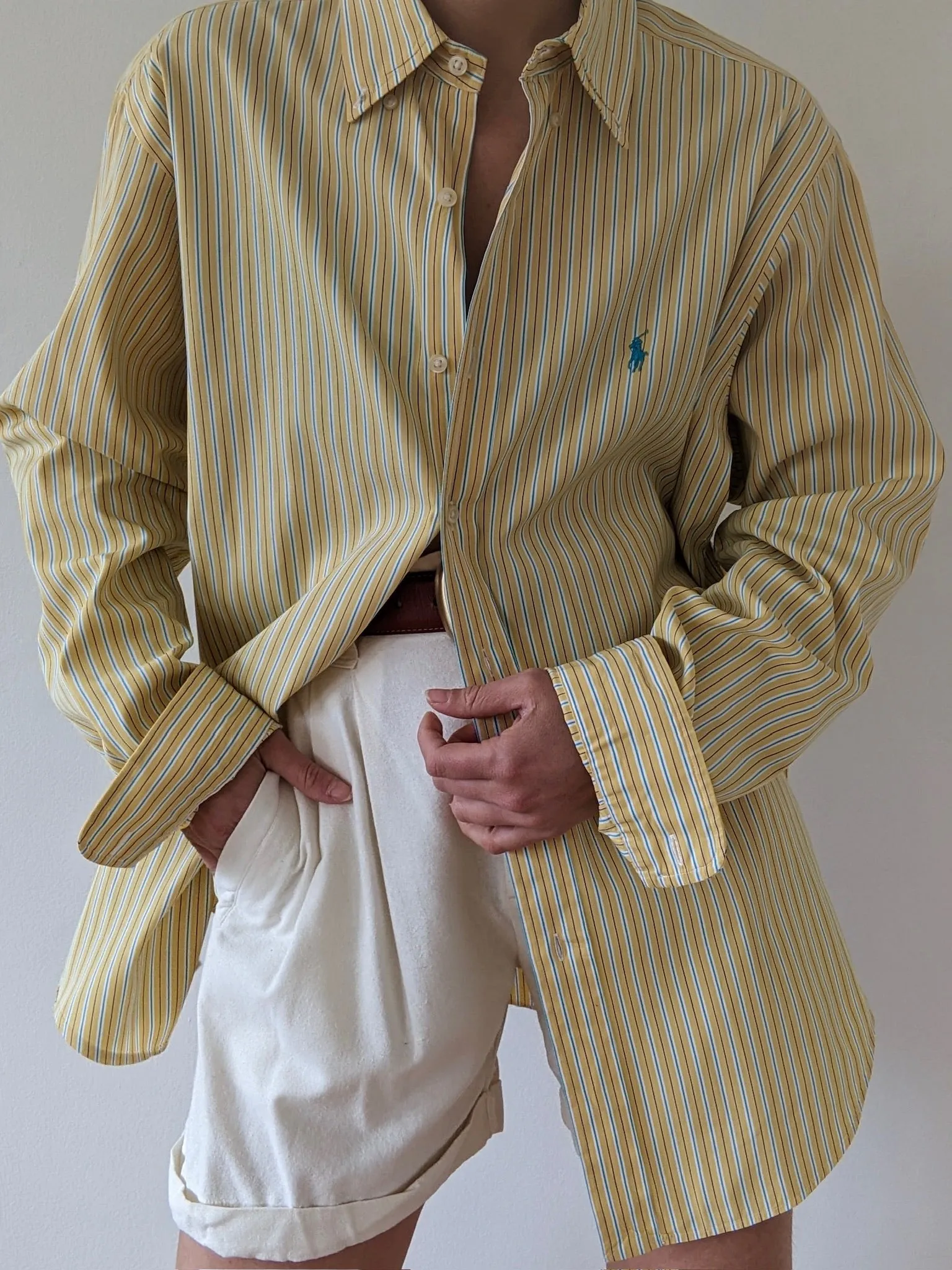 Vintage Ralph Lauren Lemon Striped Shirt sold by NA NIN product image thumbnail 3
