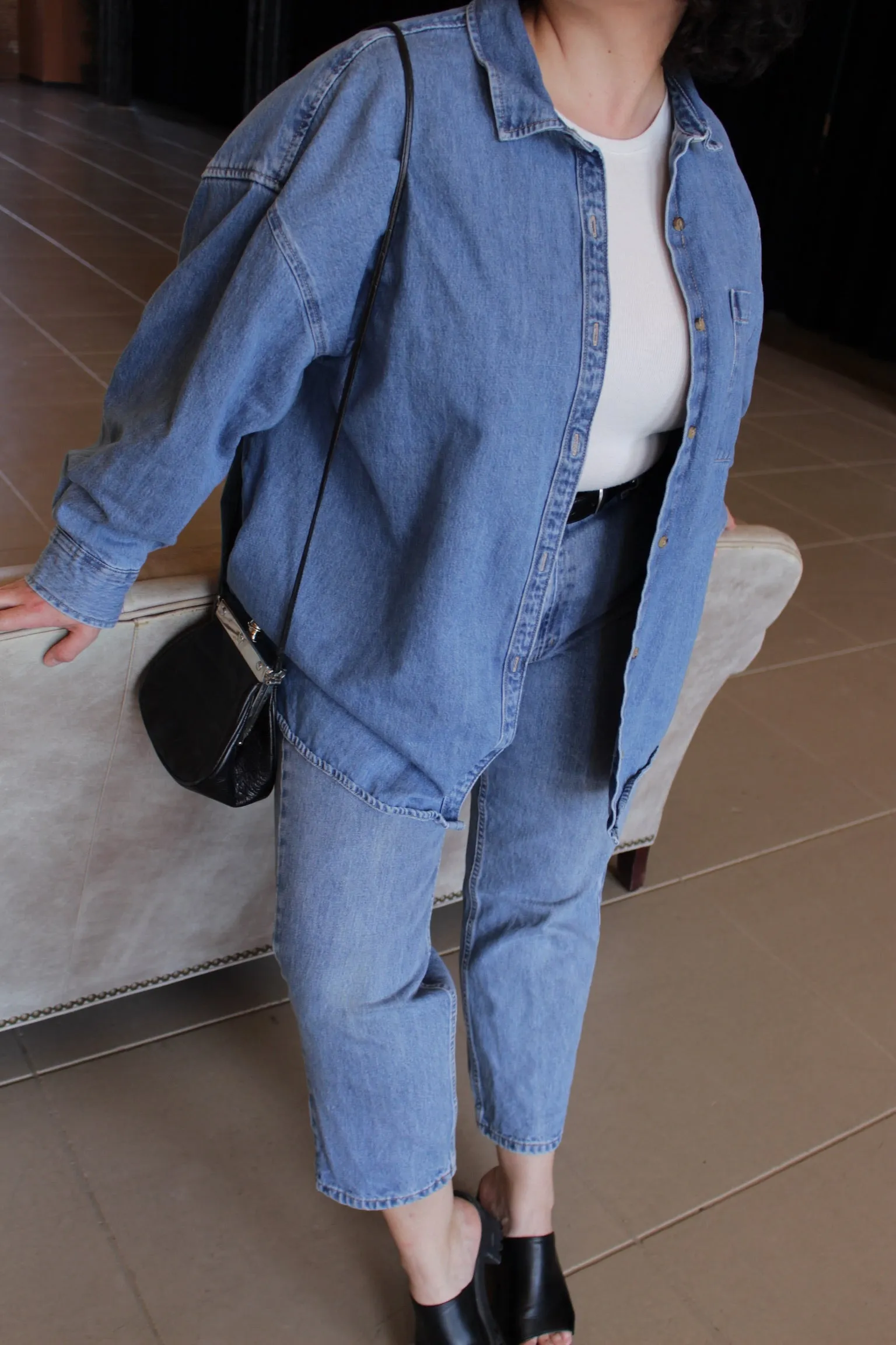 Vintage Double-Weight Denim Button Down sold by NA NIN product image thumbnail 3