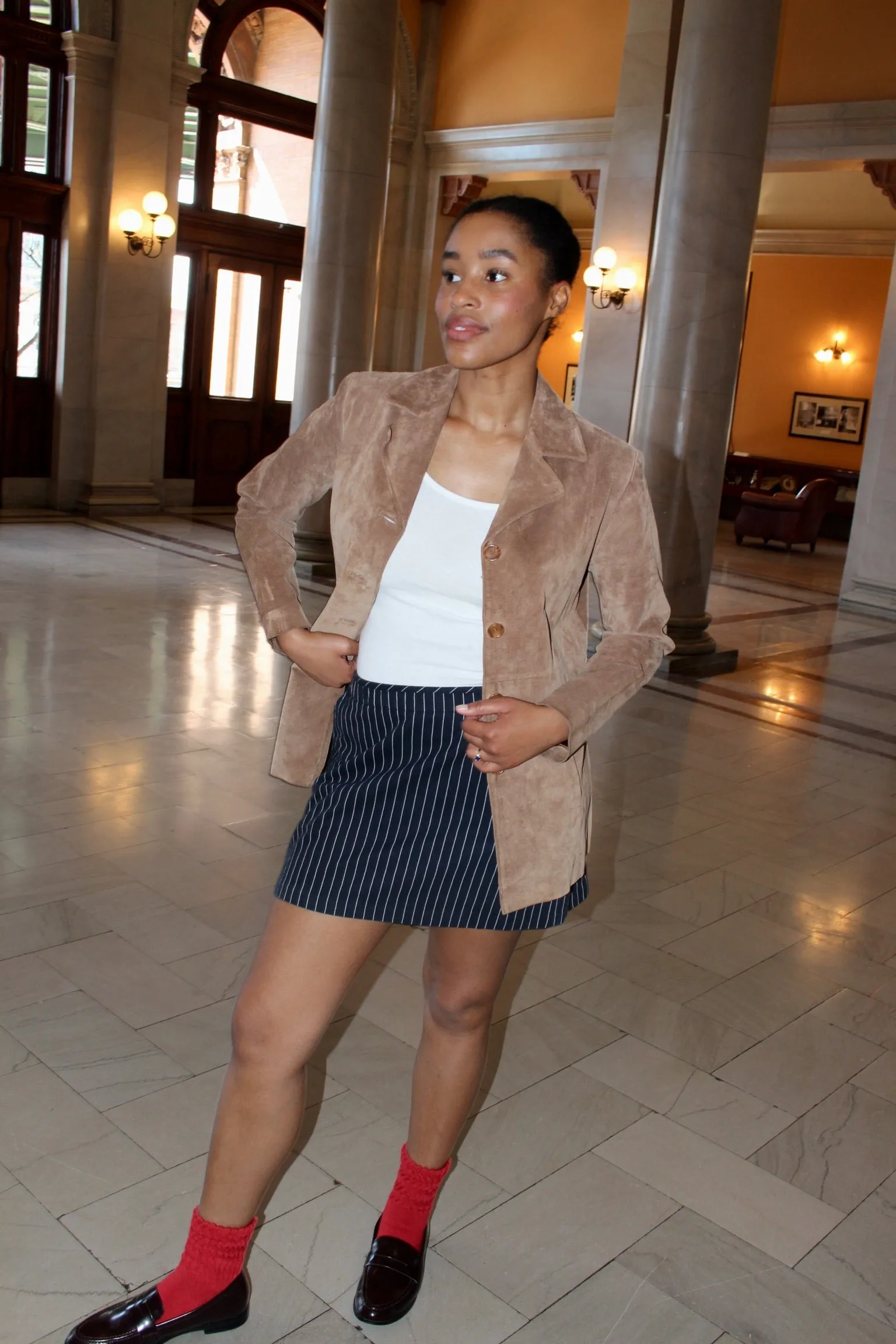 Vintage Mocha Suede Jacket sold by NA NIN