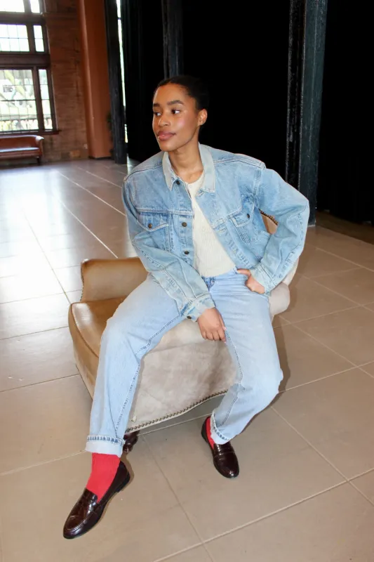 Perfectly Faded Vintage Calvin Klein Denim Jacket made by Vintage