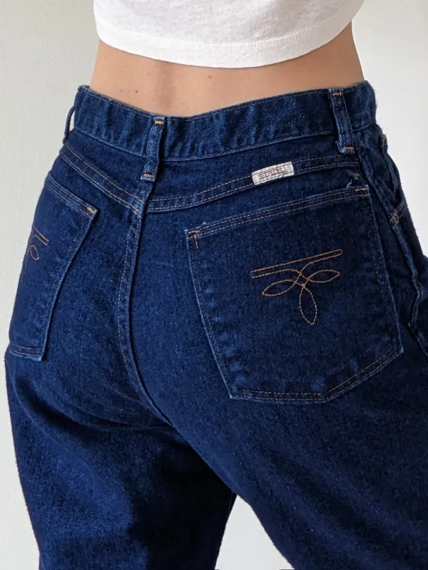 Vintage Indigo High Rise Denim made by Vintage