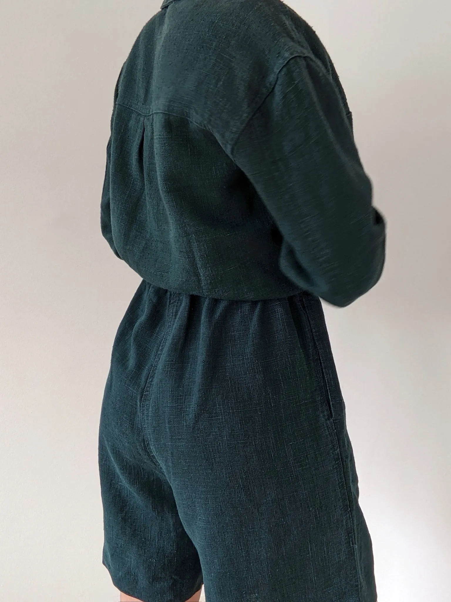 Incredible Vintage Faded Pine Woven Linen Set sold by NA NIN product image thumbnail 4