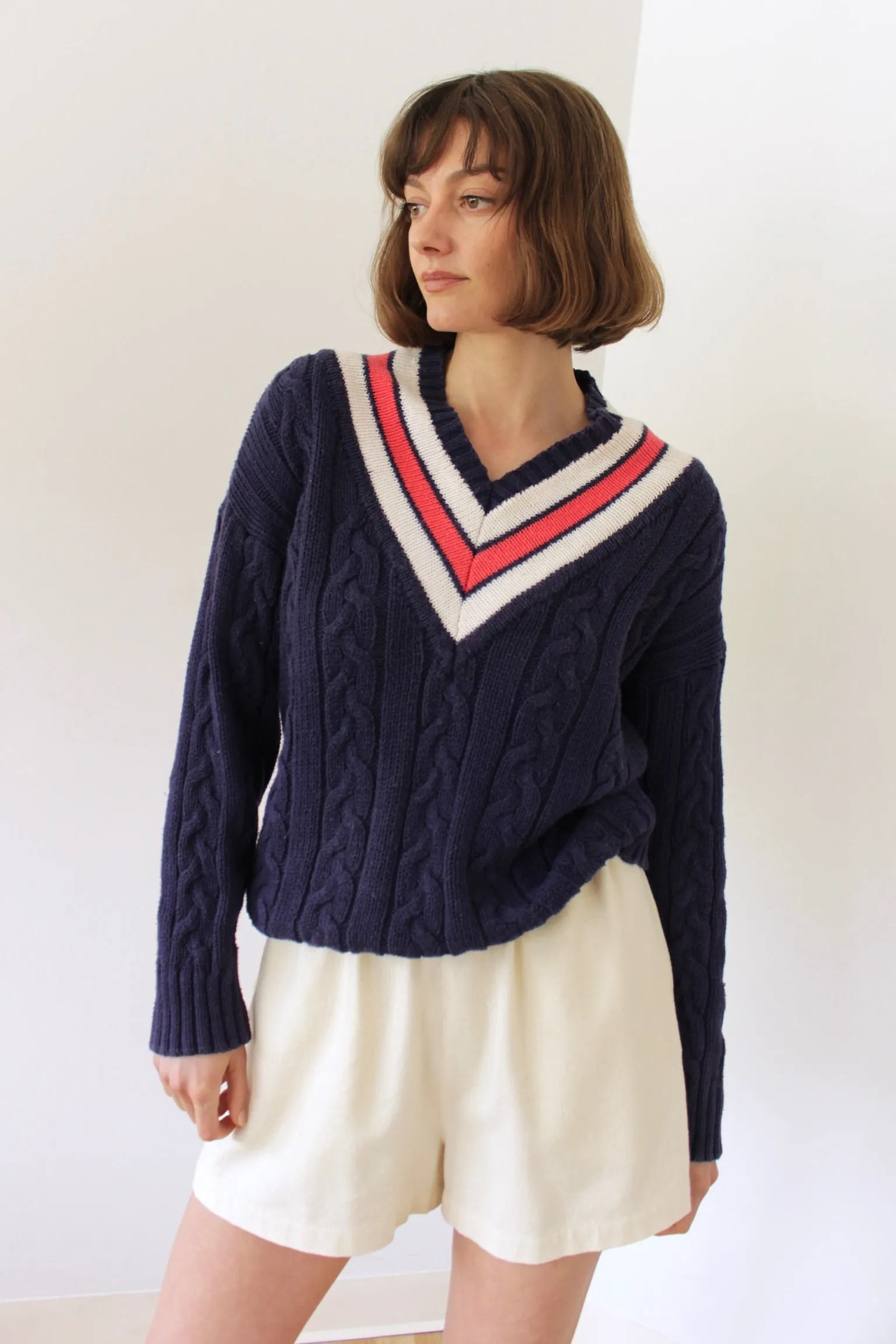 Vintage Collegiate Cotton Sweater sold by NA NIN