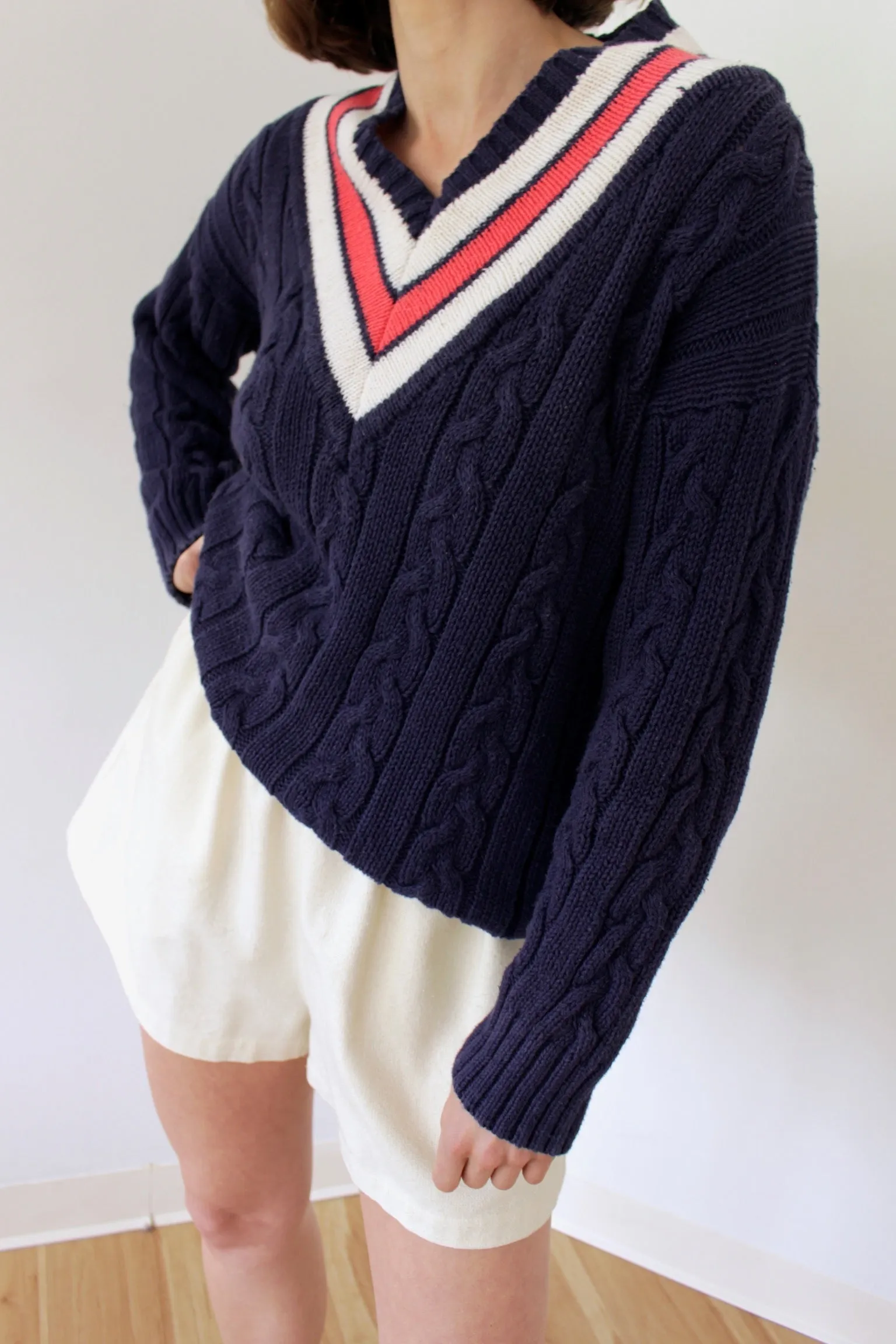 Vintage Collegiate Cotton Sweater sold by NA NIN product image thumbnail 5