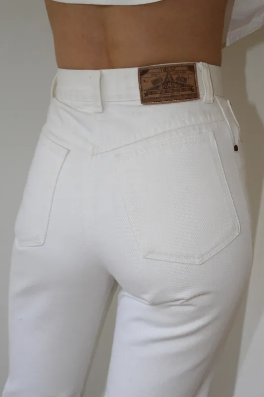 Favorite Vintage High Rise White Denim made by Vintage