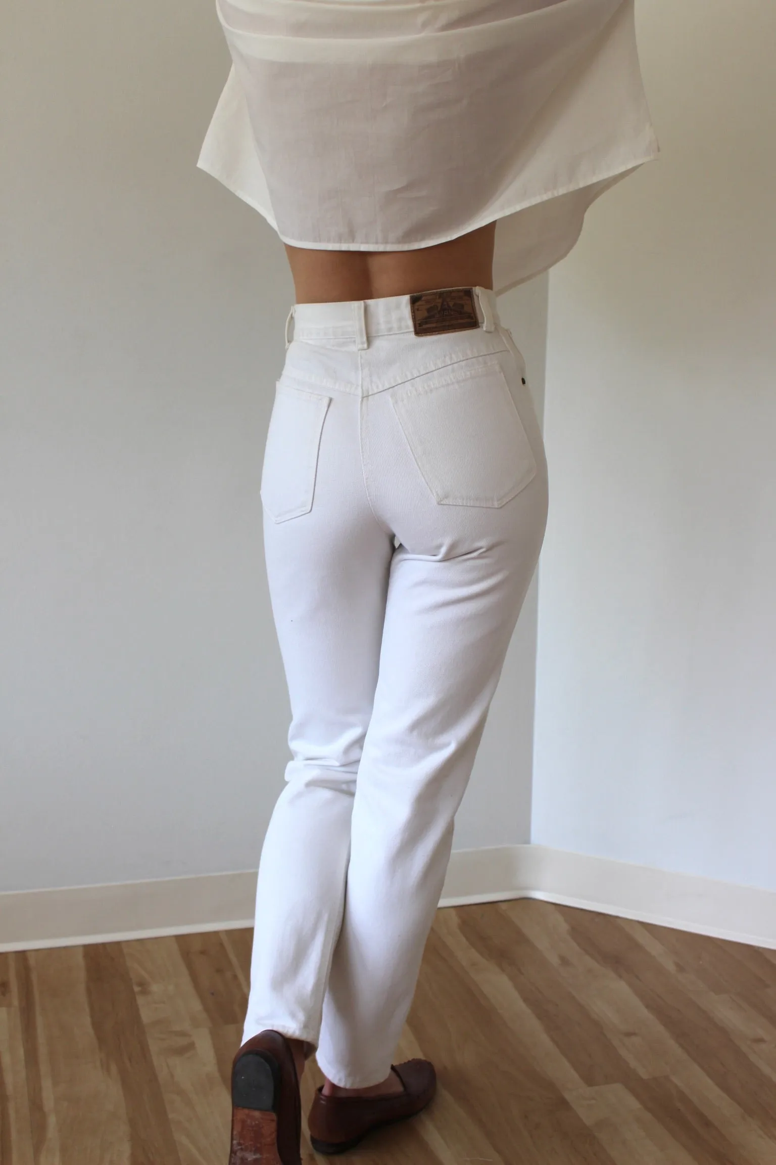 Favorite Vintage High Rise White Denim sold by NA NIN product image thumbnail 3