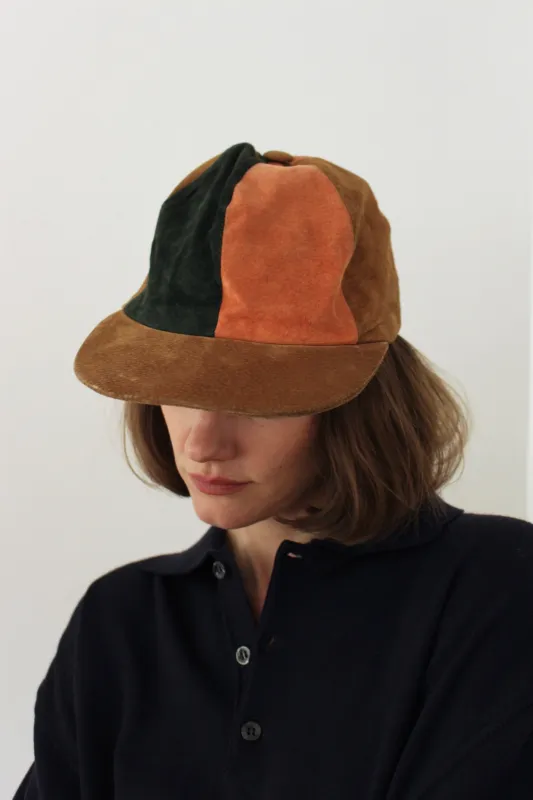 Favorite Vintage Saks Color Block Suede Hat made by Vintage
