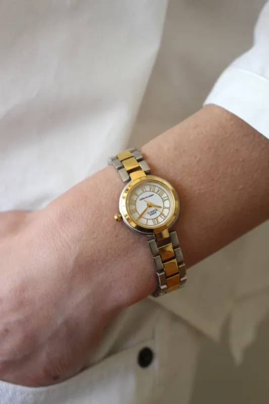 Vintage Two-Tone Chain Link Watch made by Vintage