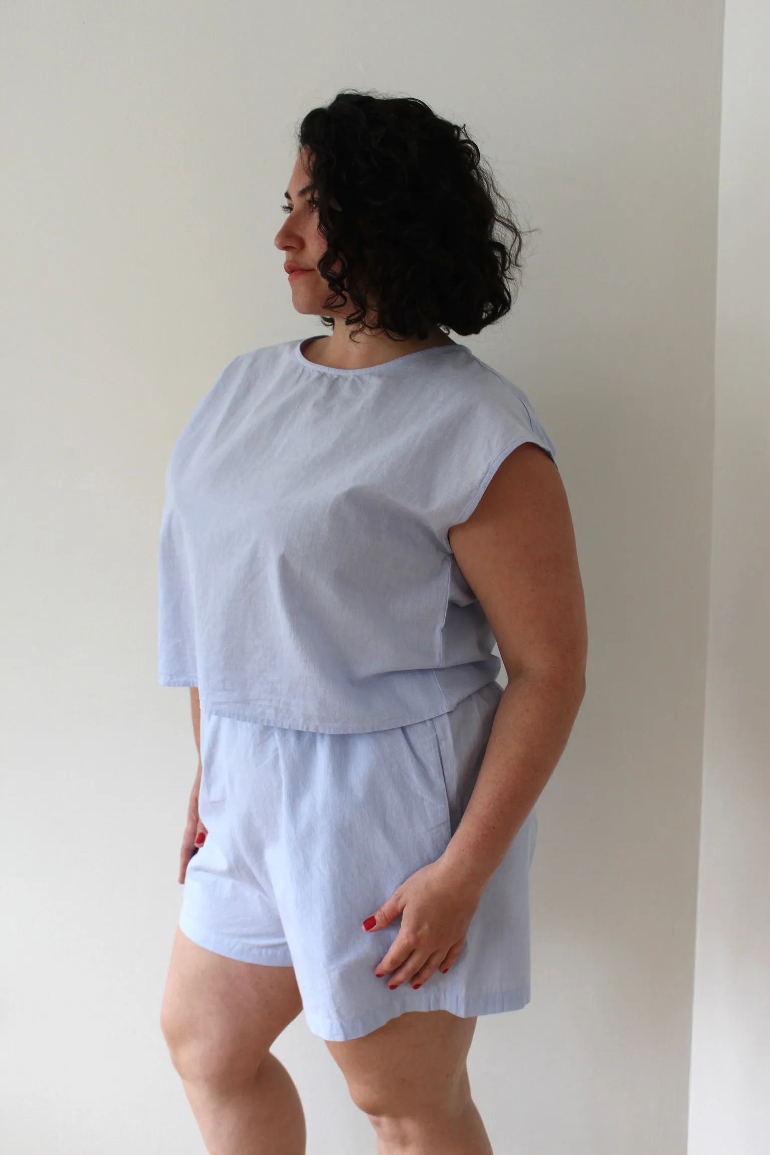 Zay Pinstripe Cotton Top sold by NA NIN product image thumbnail 3