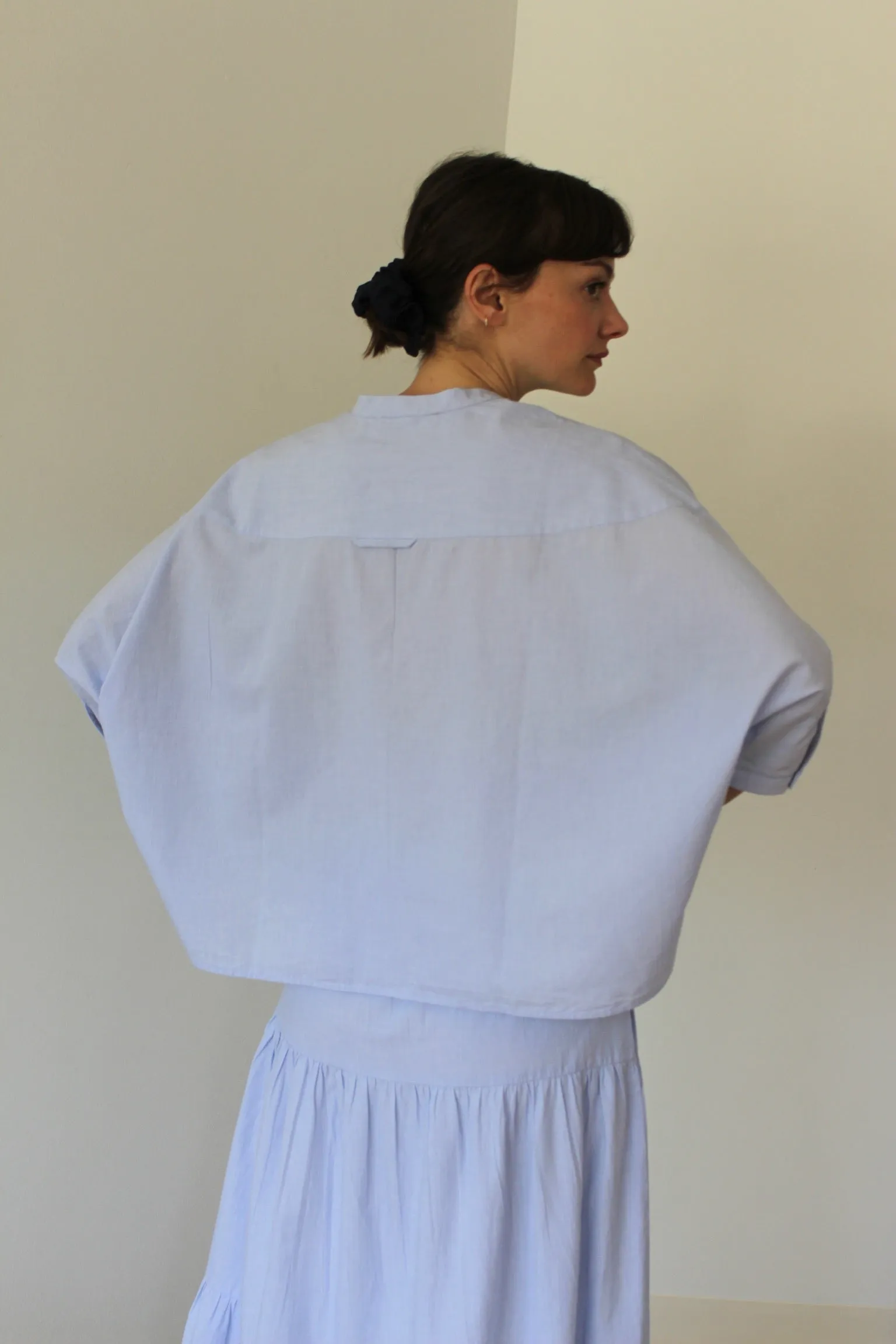 Adrian Pinstripe Cotton Top sold by NA NIN product image thumbnail 4