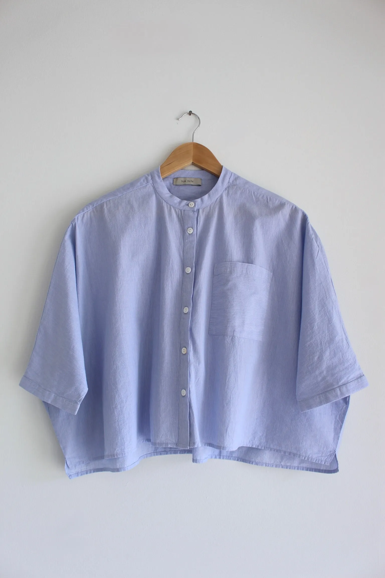 Adrian Pinstripe Cotton Top sold by NA NIN product image thumbnail 2