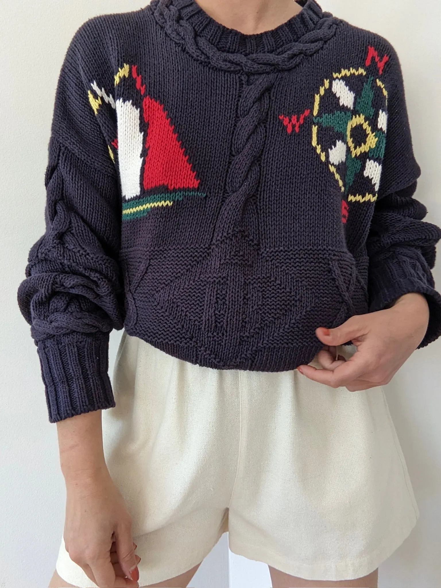 Vintage Guess Nautical Cotton Sweater sold by NA NIN product image thumbnail 3