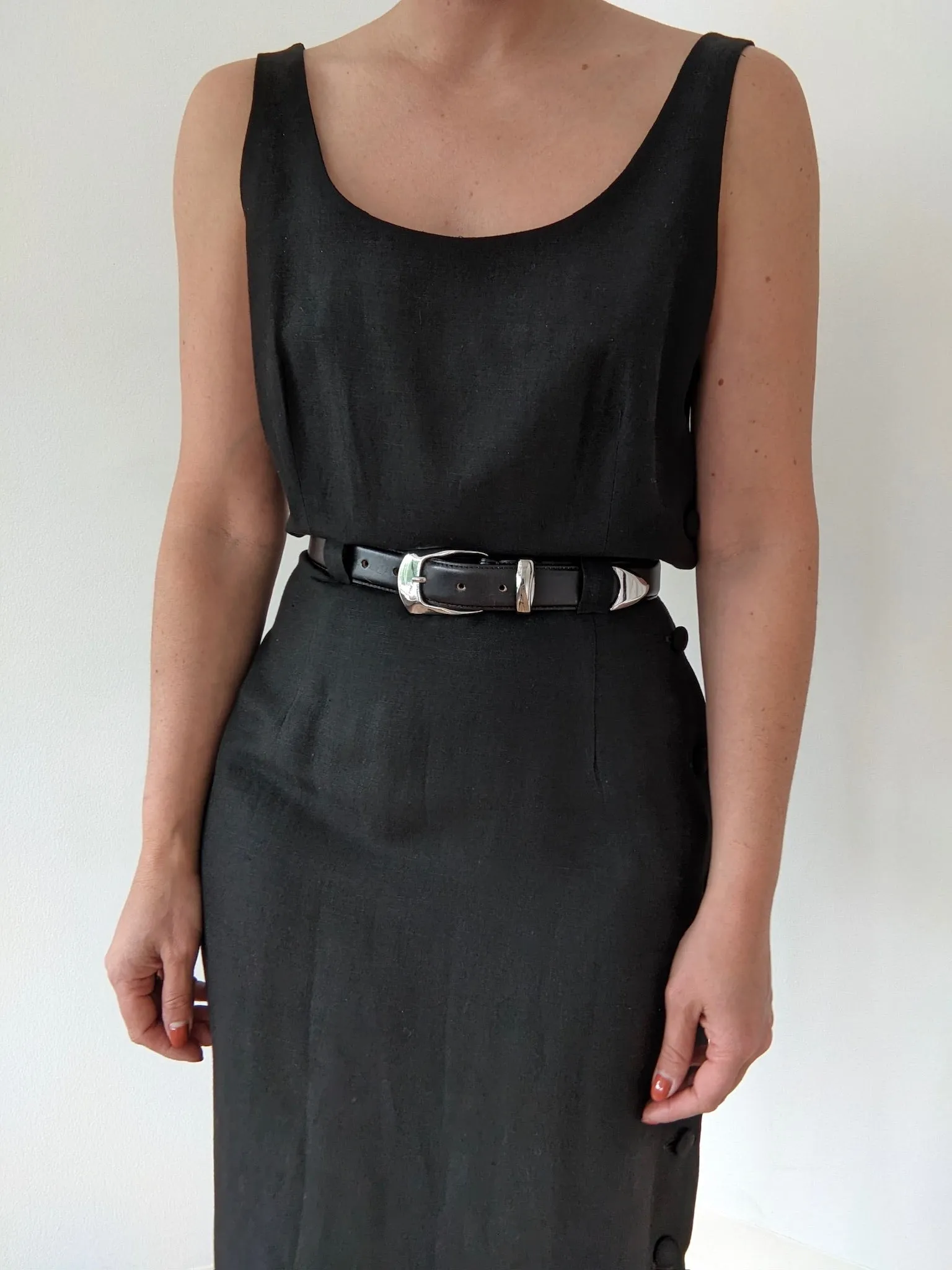 Beautiful Vintage Caviar Linen Dress sold by NA NIN