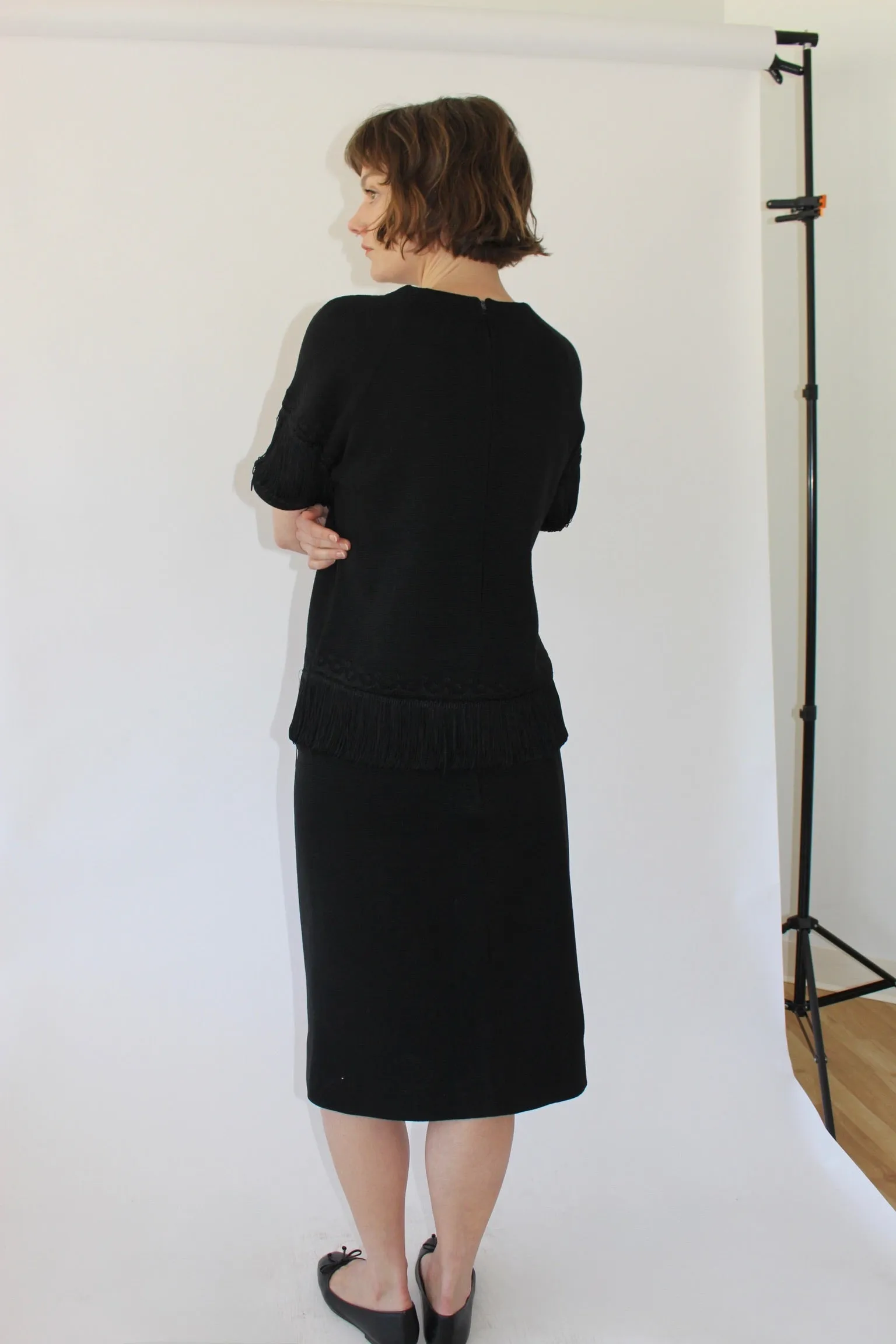 Vintage Wool Fringe Skirt Suit sold by NA NIN product image thumbnail 5